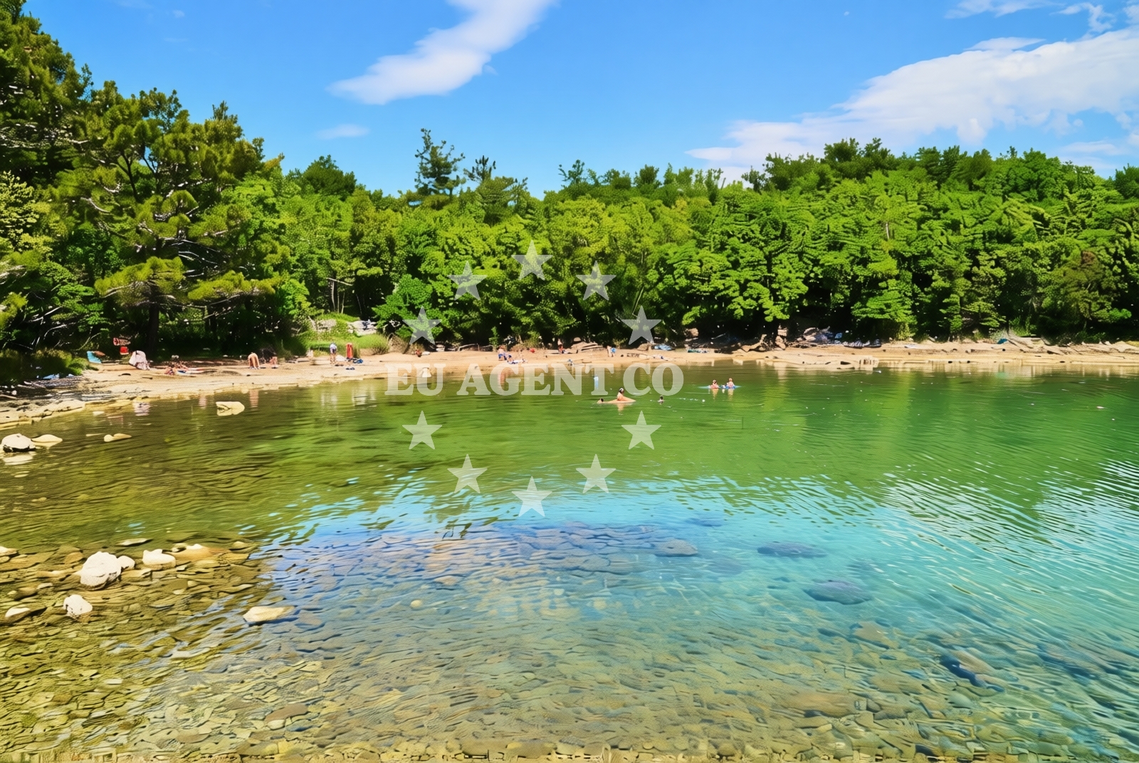 Overview of Bunorica, Čižići (Krk) Beach in Bunorica
