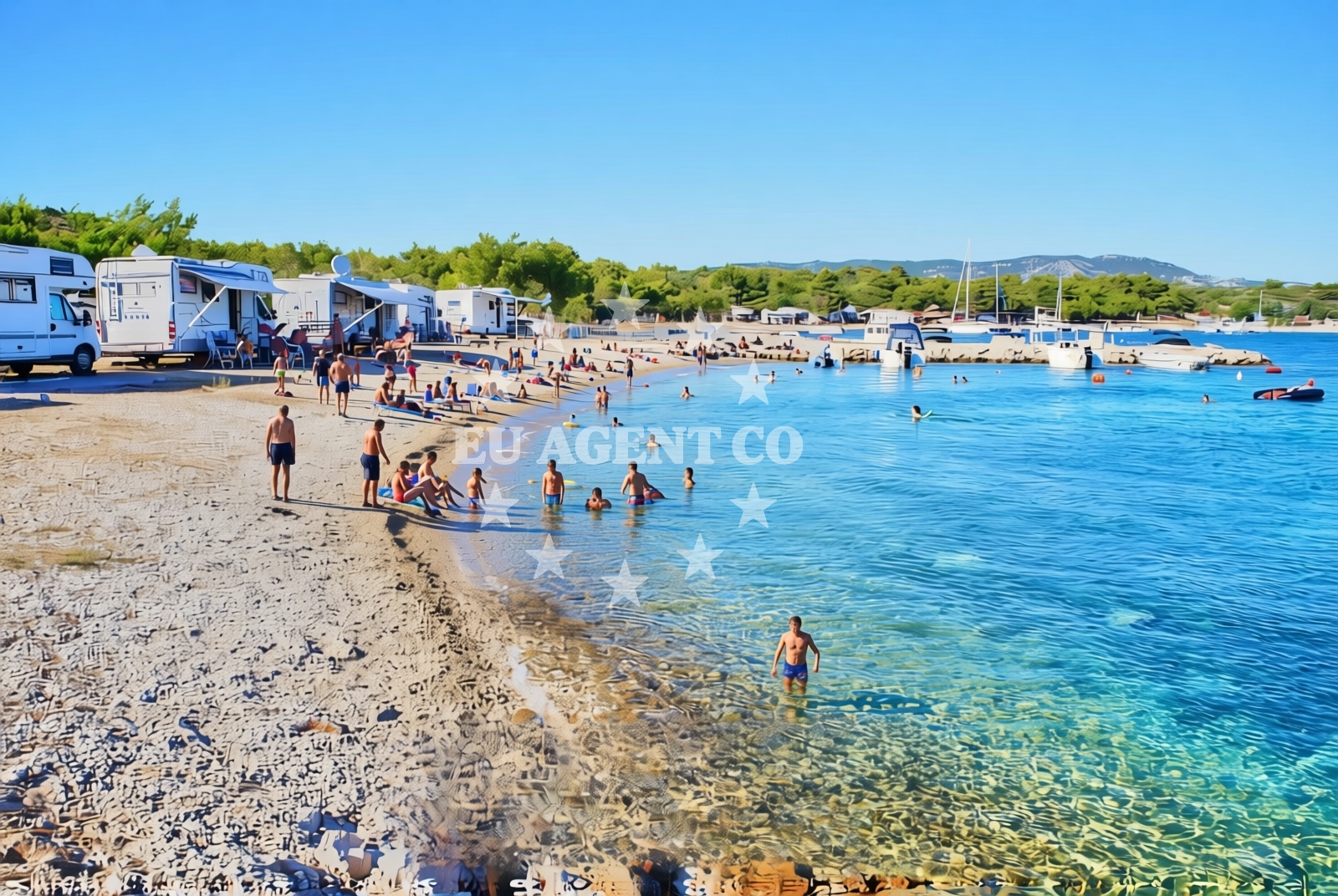Additional view of Buqez beach in Modrave, Uvala Lučica, Drage