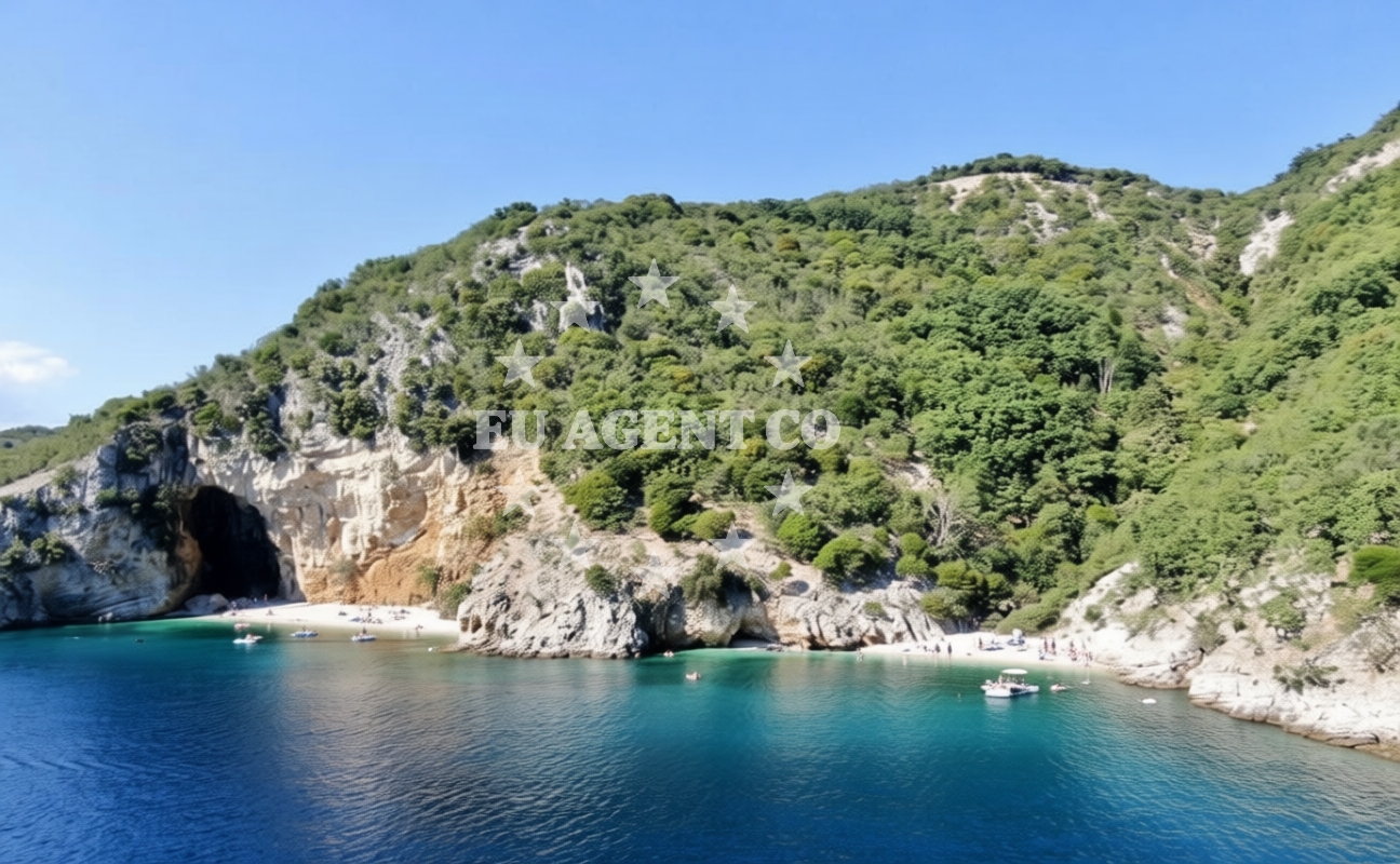 Sea and coastal view of Burin II in 90 Beli, Beli