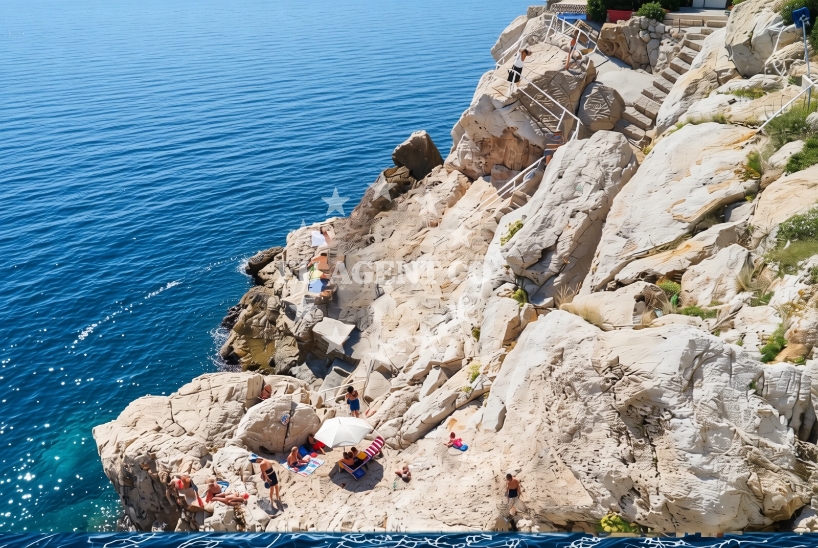 Overview of Buža zapad, Dubrovnik Beach in Buža zapad