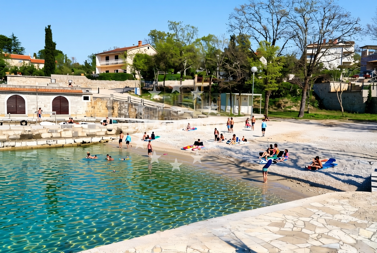 Additional view of BWR beach in Rova 30, Vantačići