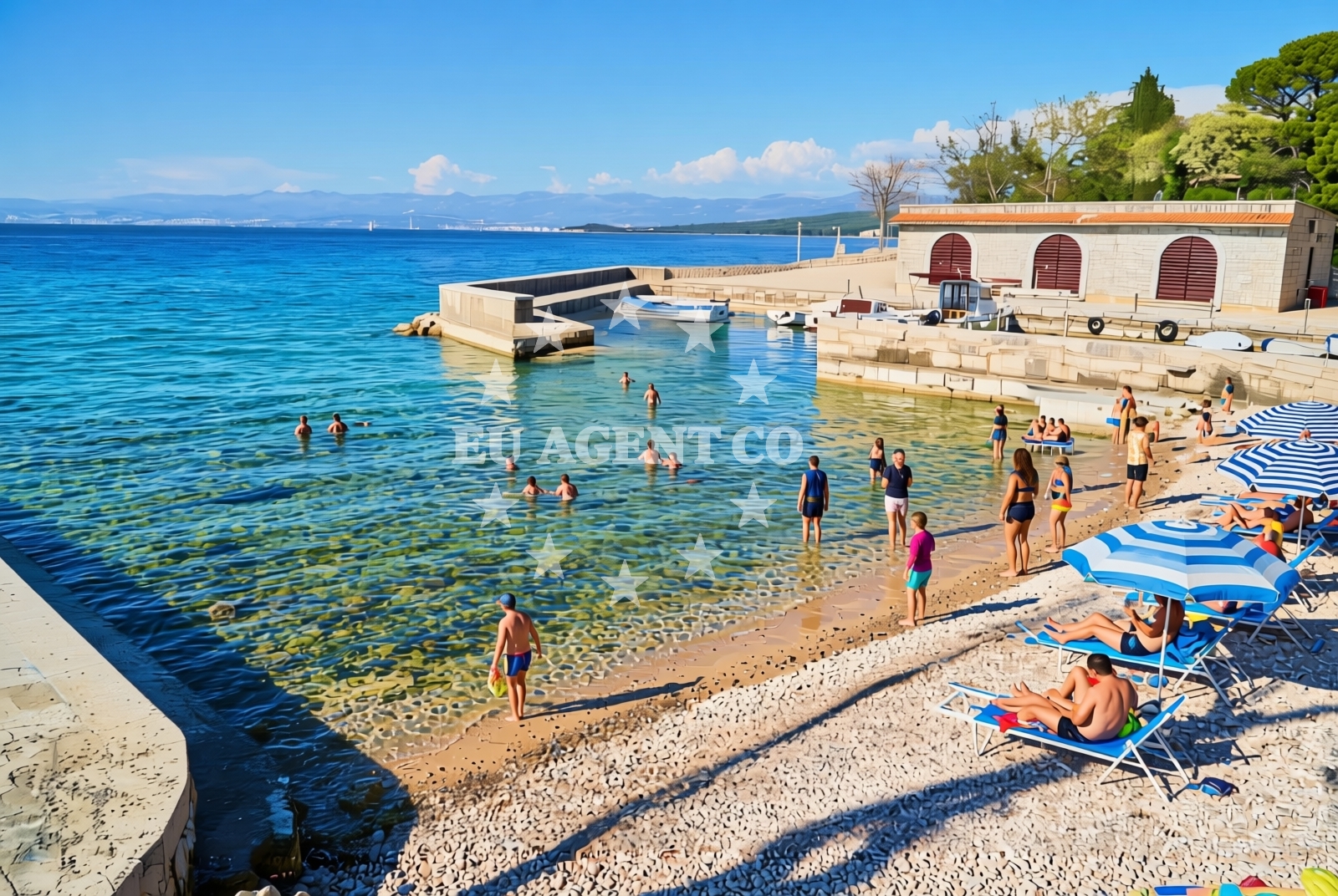 Additional view of BWR beach in Rova 30, Vantačići