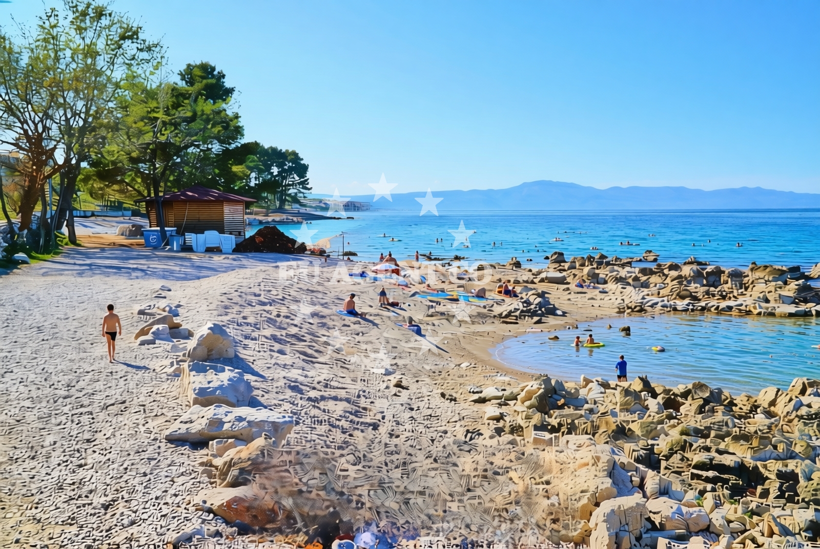 Additional view of BWR beach in Rova 30, Vantačići