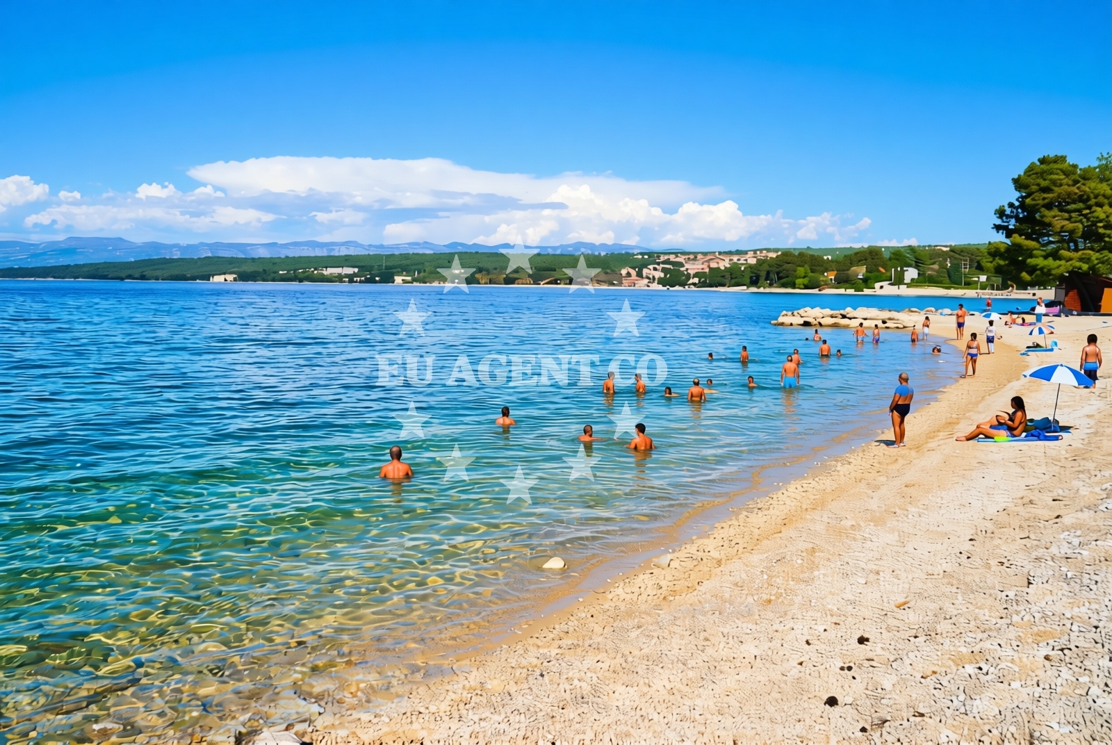 Additional view of BWR beach in Rova 30, Vantačići