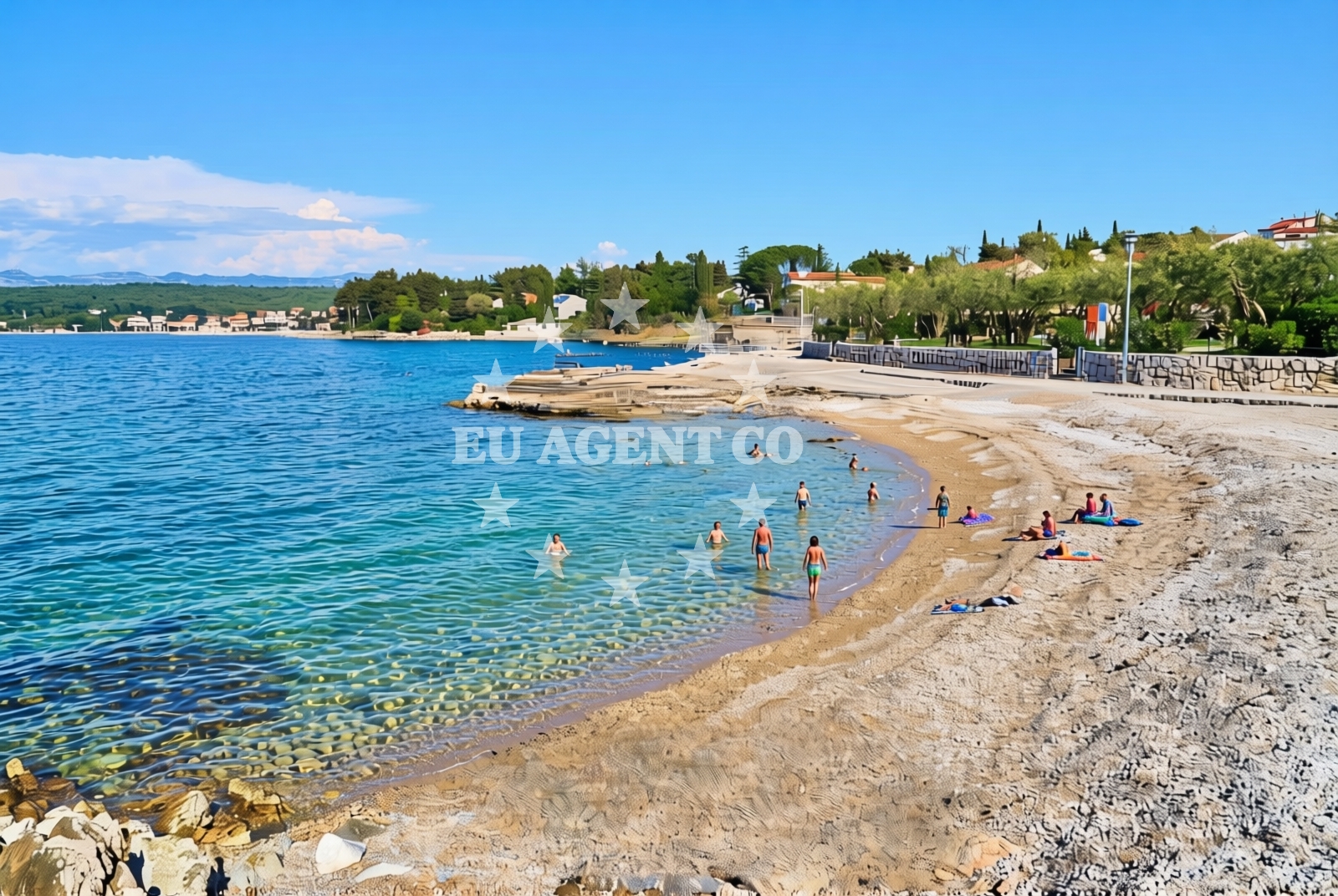 Additional view of BWR beach in Rova 30, Vantačići