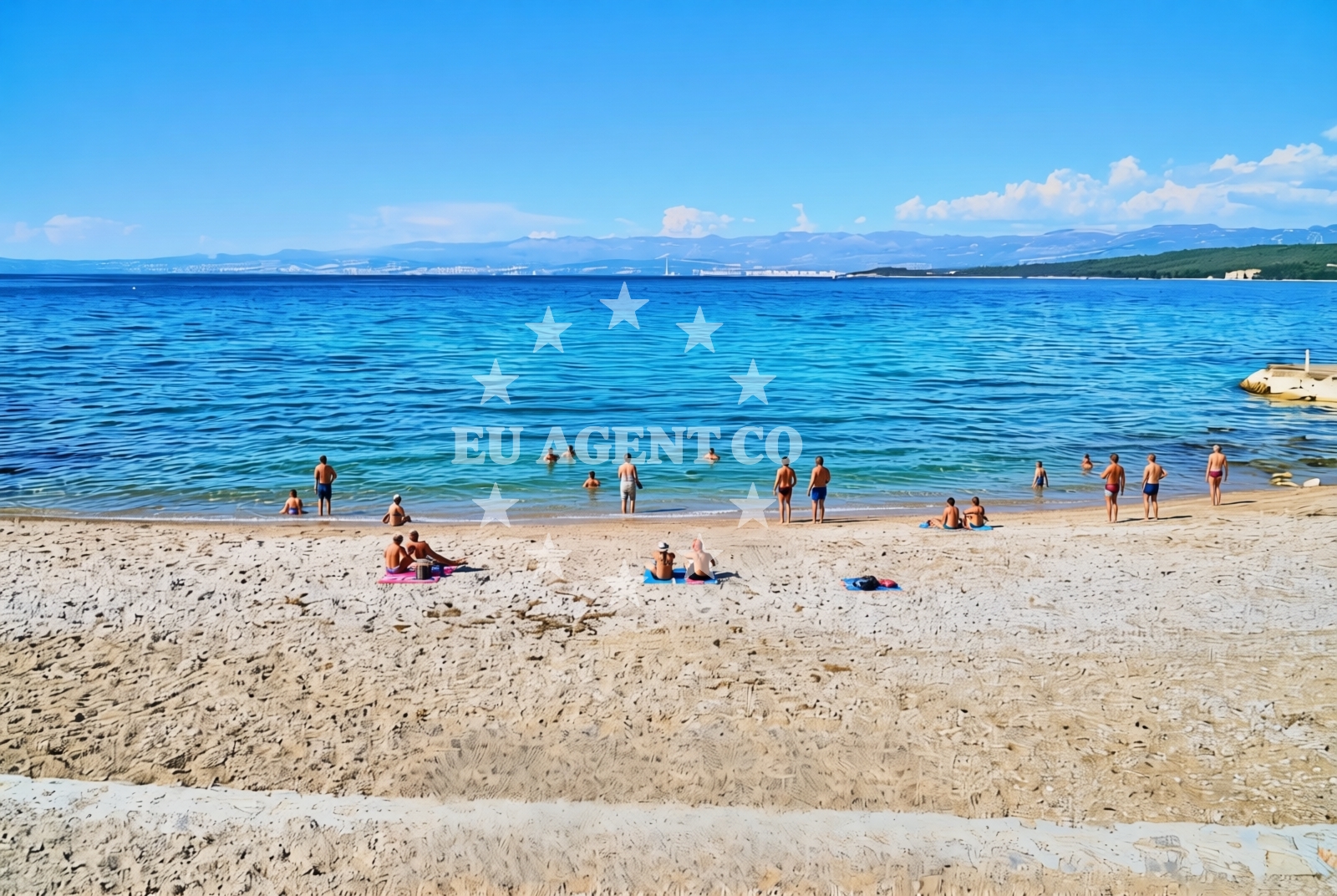 Additional view of BWR beach in Rova 30, Vantačići