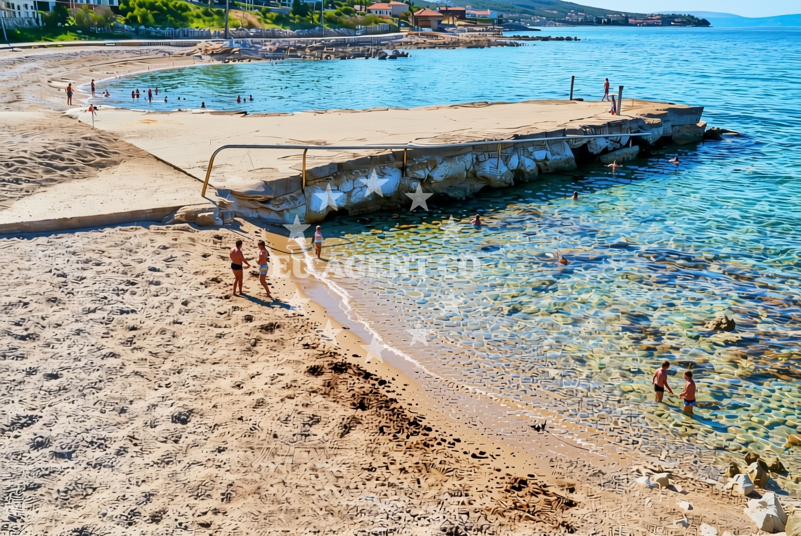 Additional view of BWR beach in Rova 30, Vantačići