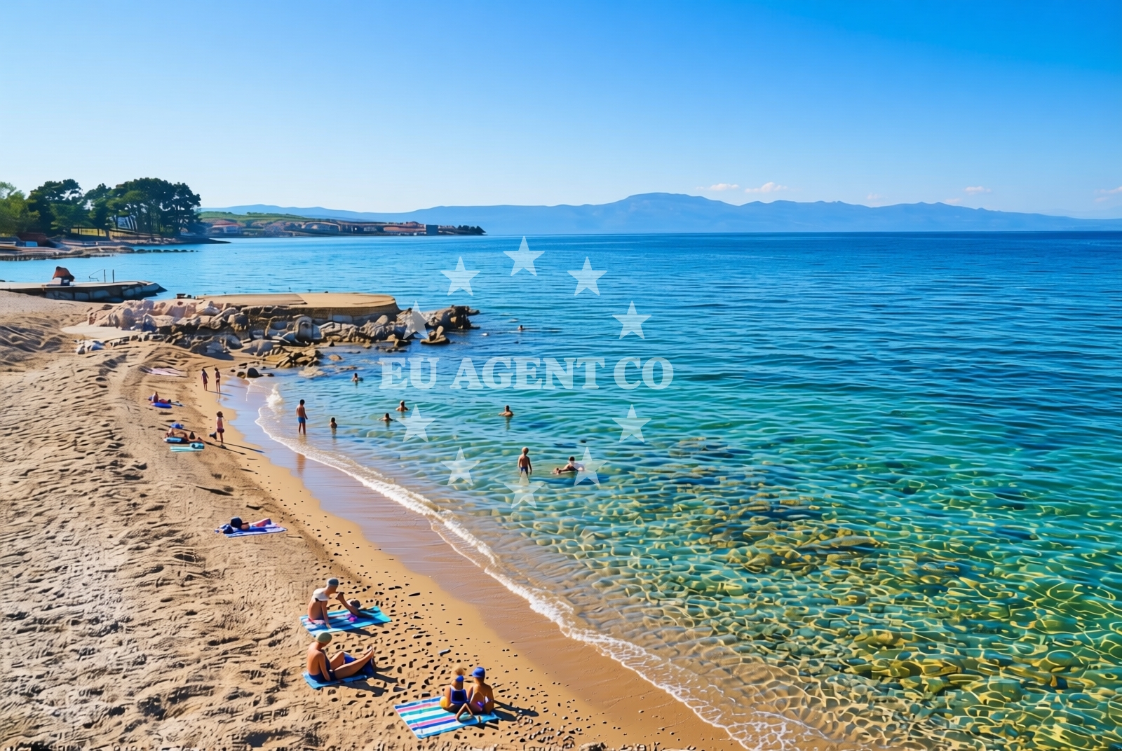Additional view of BWR beach in Rova 30, Vantačići
