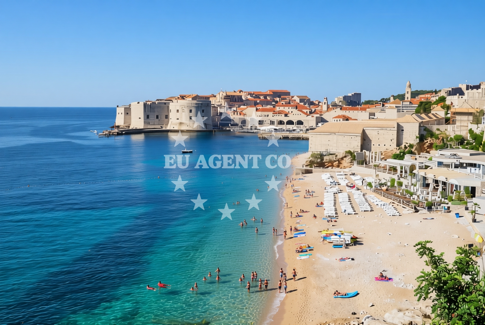 Overview of Čajkovići: beaches and coves in Čajkovići