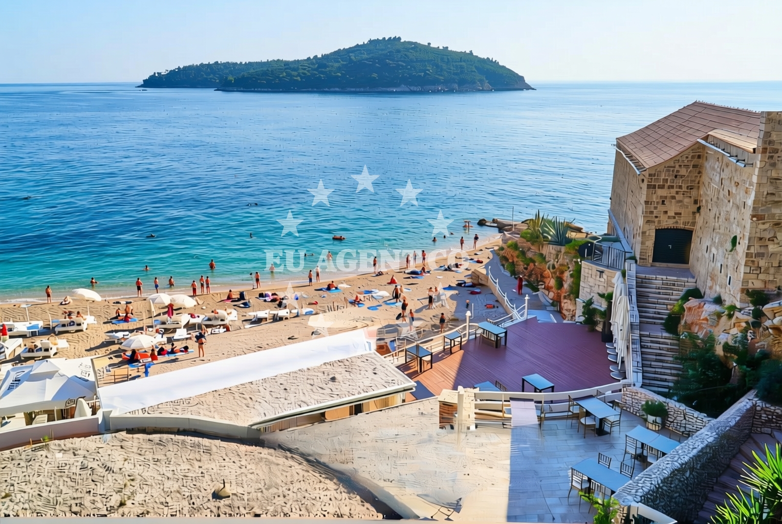 Additional view of Čajkovići: beaches and coves in Čajkovići