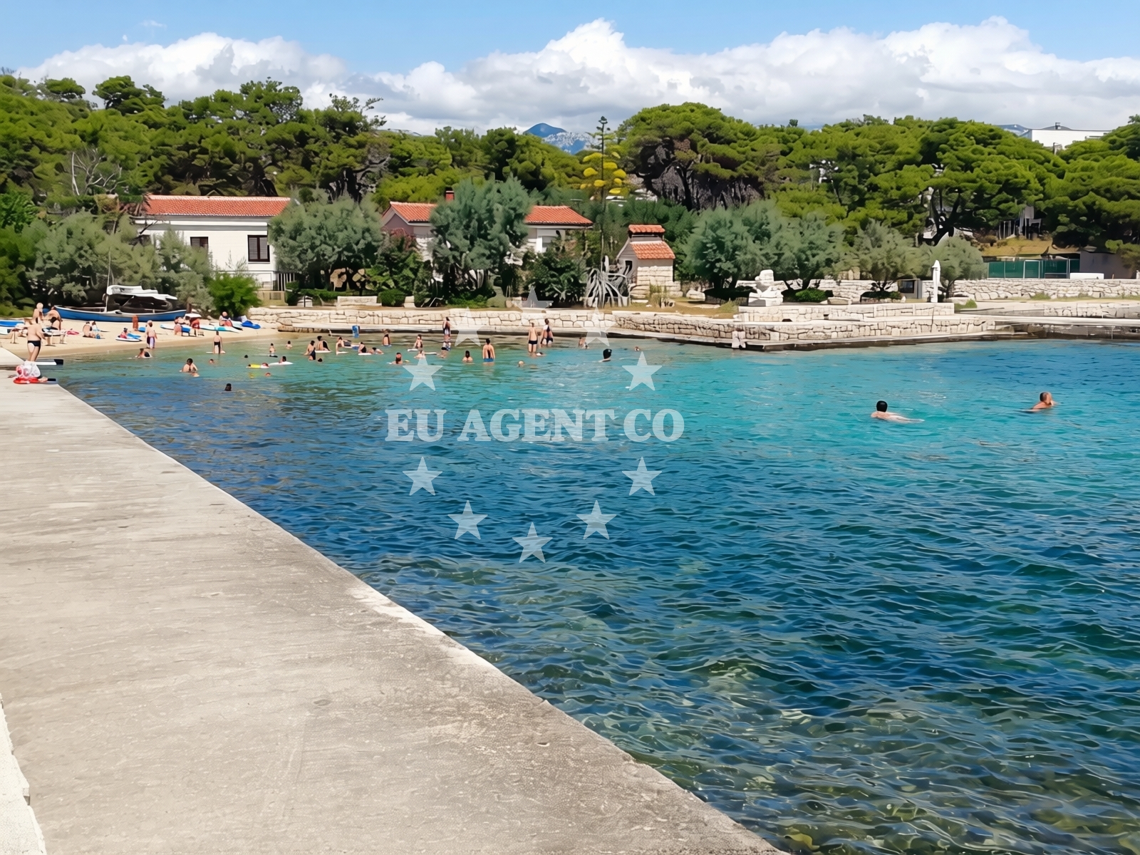 Overview of Camp Kosljun Beach in Put Košljuna 12, Pag