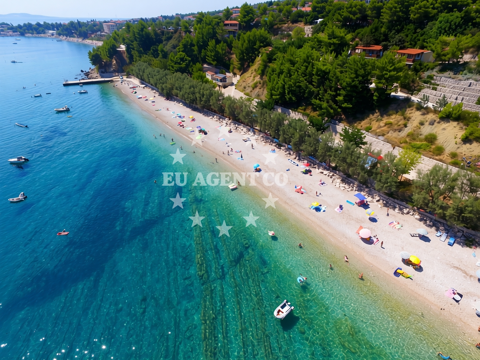 Overview of Camp Nevio beach in Dubravica 34, Orebić