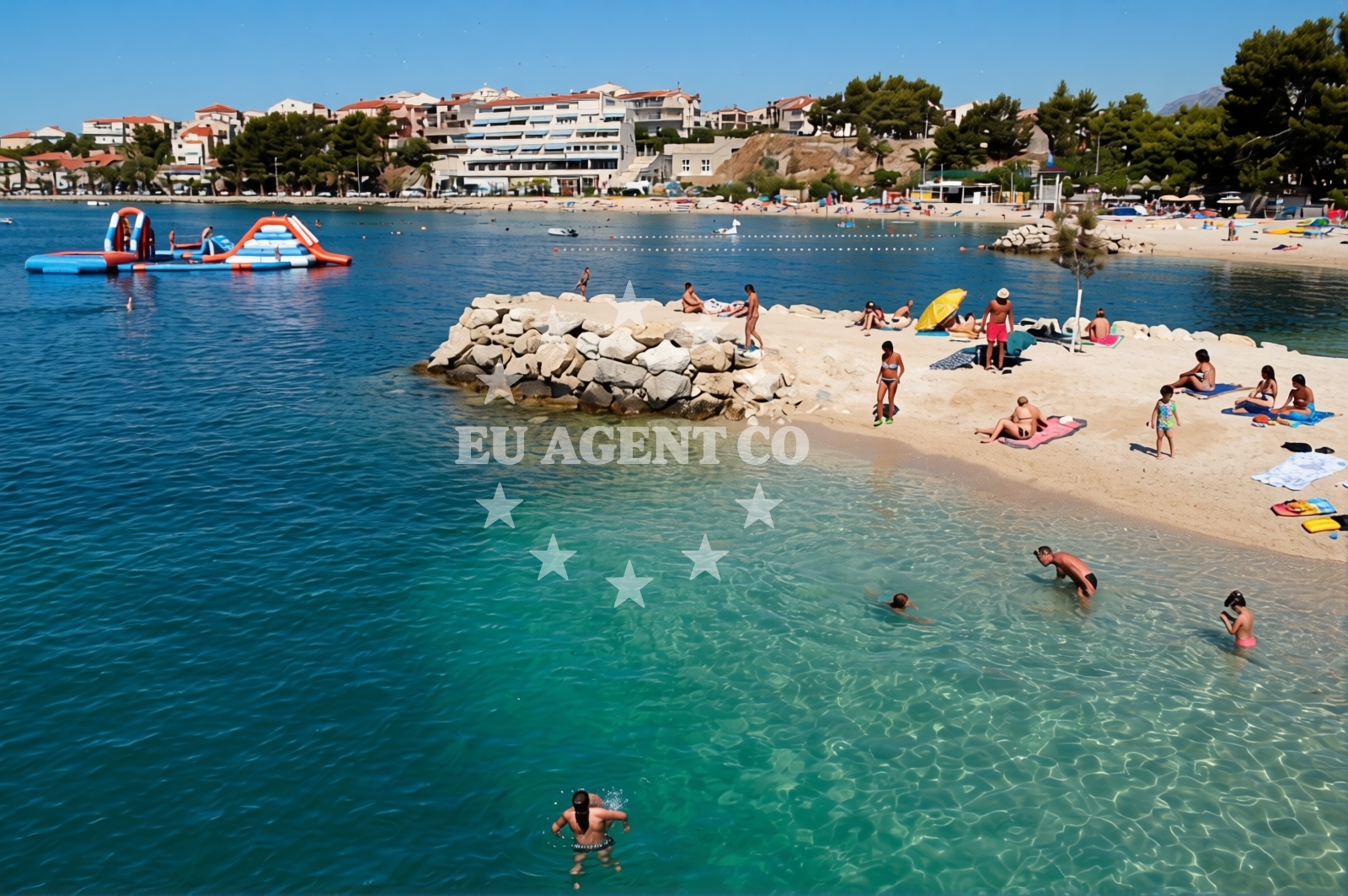 Sea and coastal view of Camp Stobrec in Cetinska ulica 19, Split