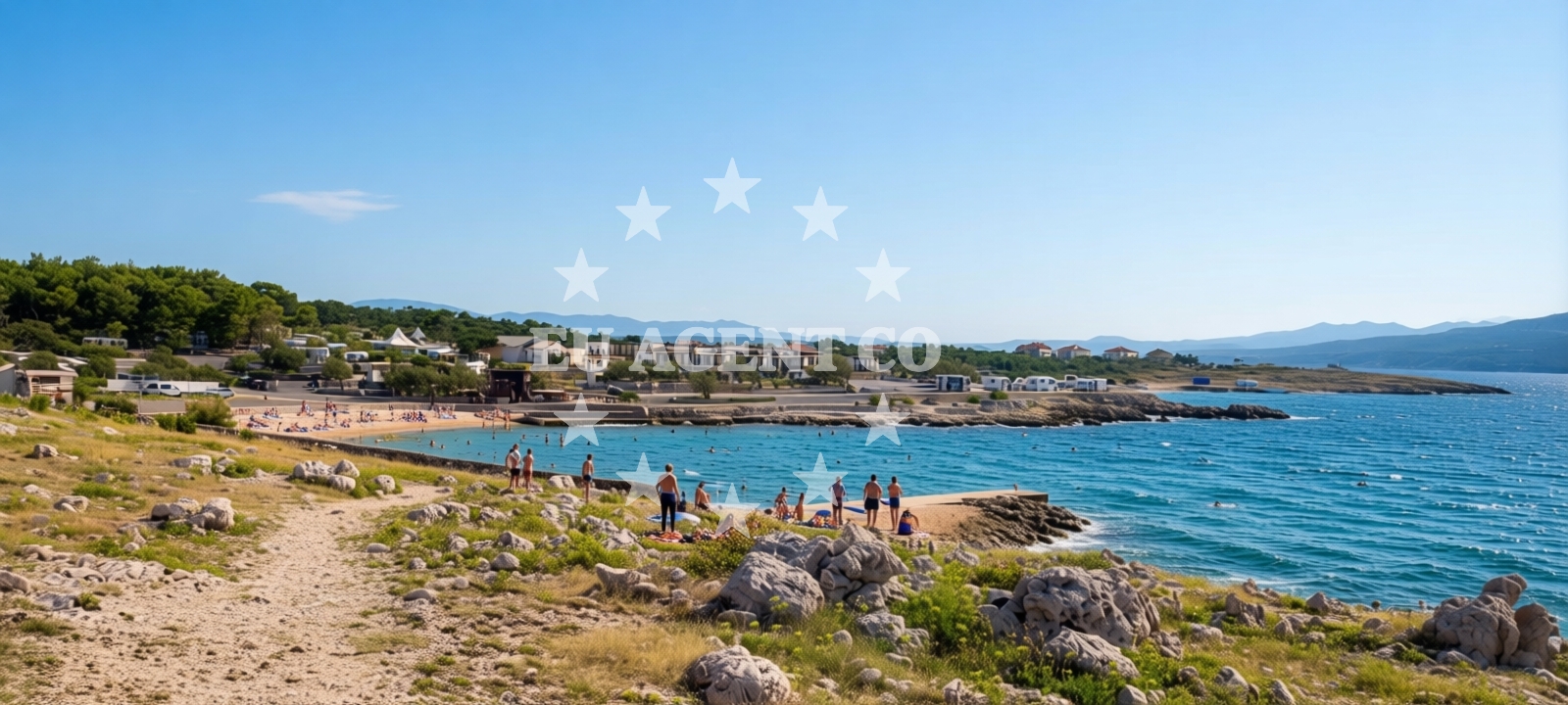 Overview of Camping Tiha beach in Konjska 1, Šilo