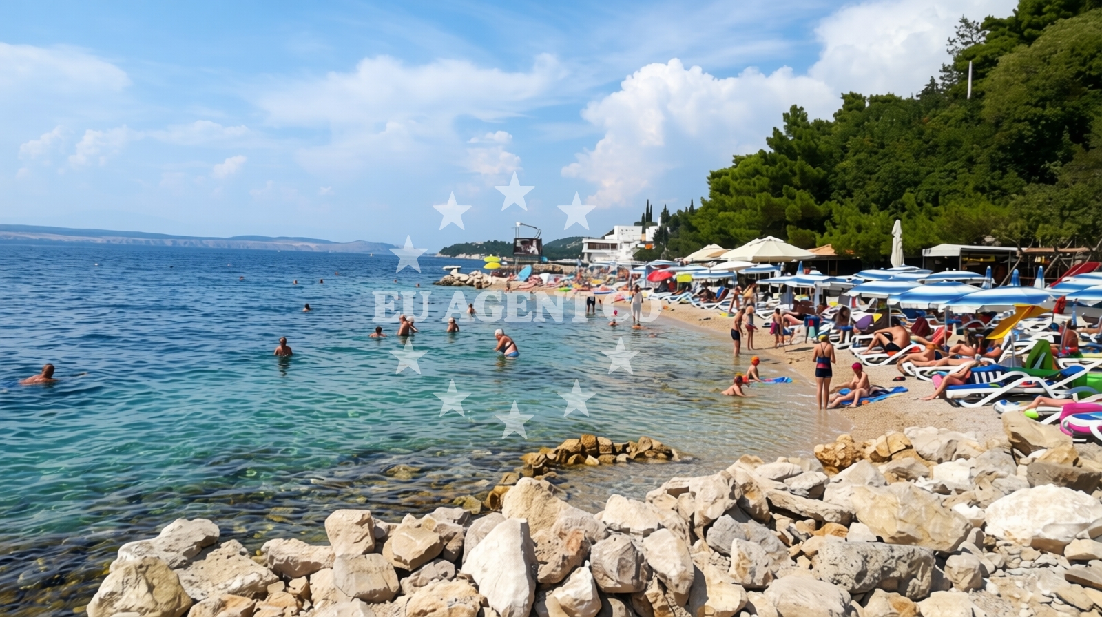 Overview of Capriccio beach in Gajevo ?etali?te 44, Dramalj
