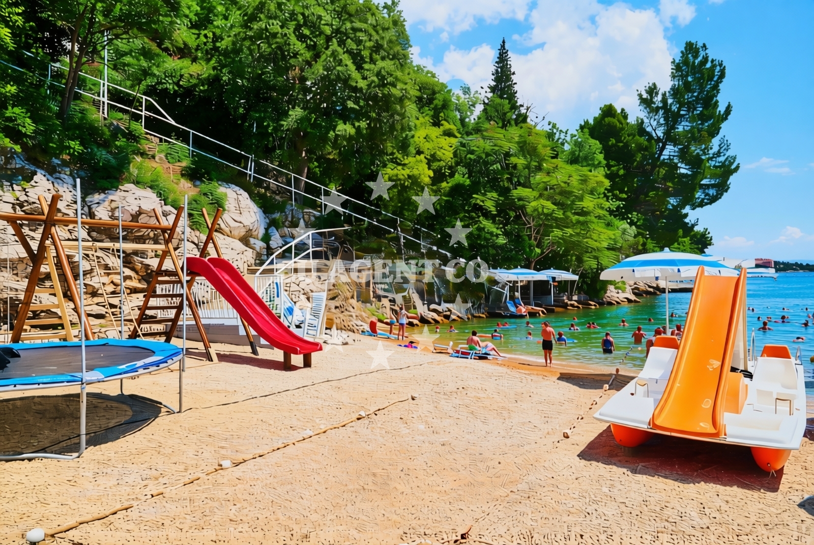 Additional view of Capriccio beach in Gajevo ?etali?te 44, Dramalj