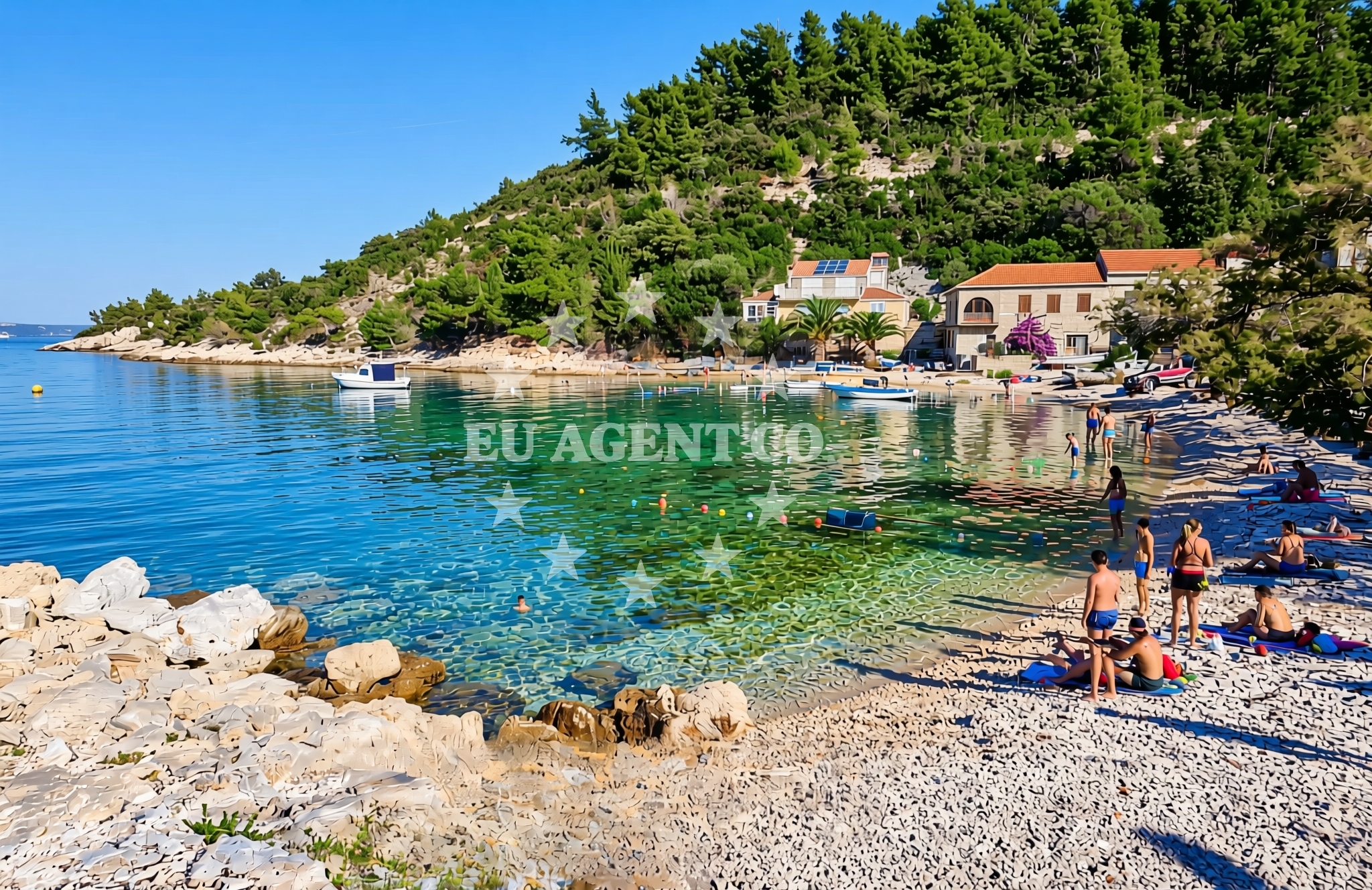Overview of Čara (Korčula): beaches and coves (7) in Čara (Korčula)