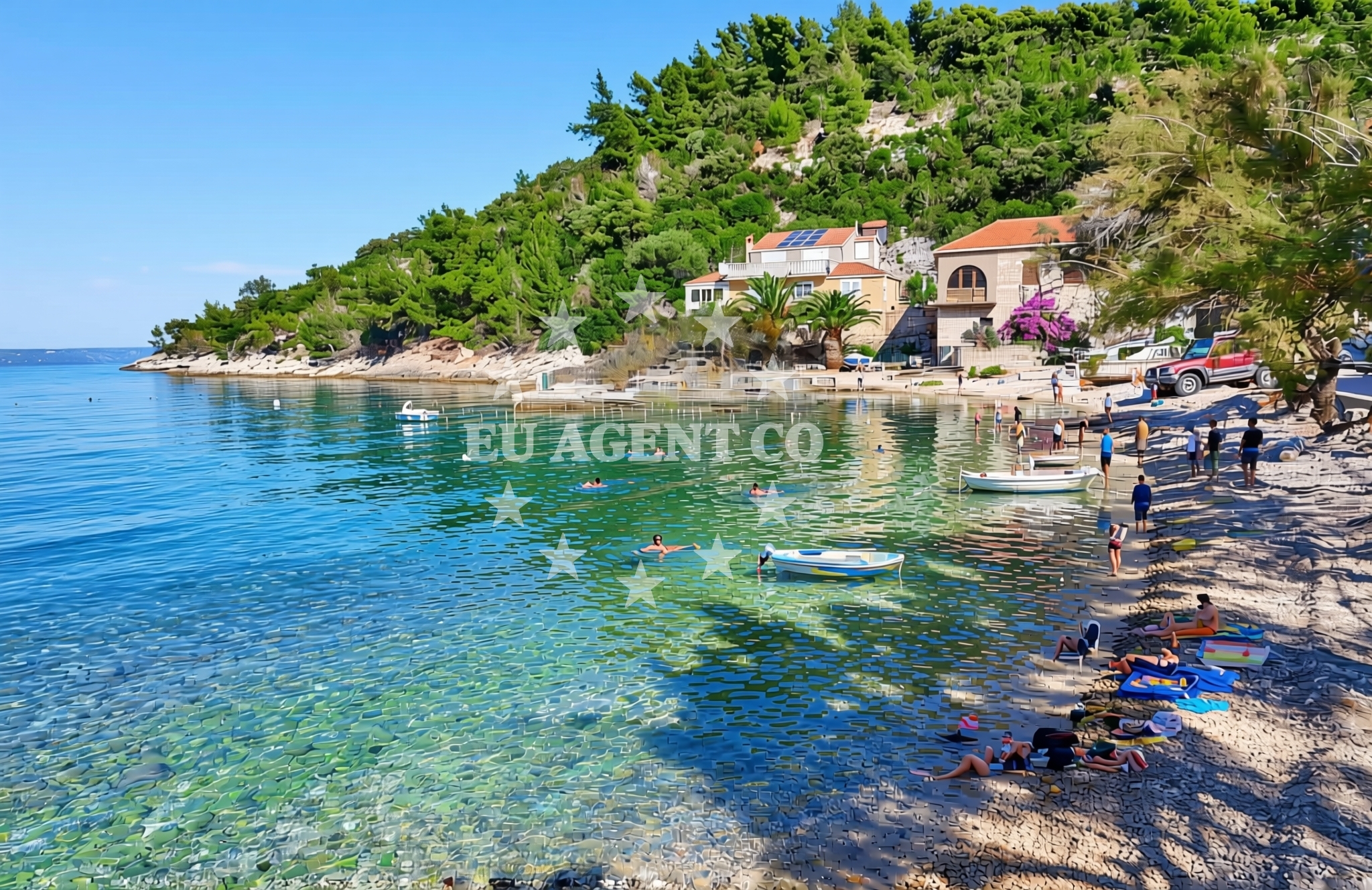 Beach facilities and surroundings at Čara (Korčula): beaches and coves (7) in Čara (Korčula)