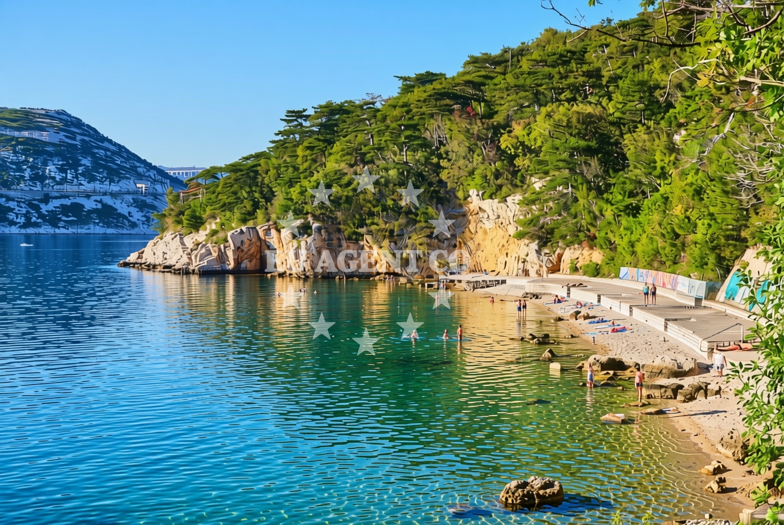 Overview of Carevo, Kraljevica Beach in Carevo