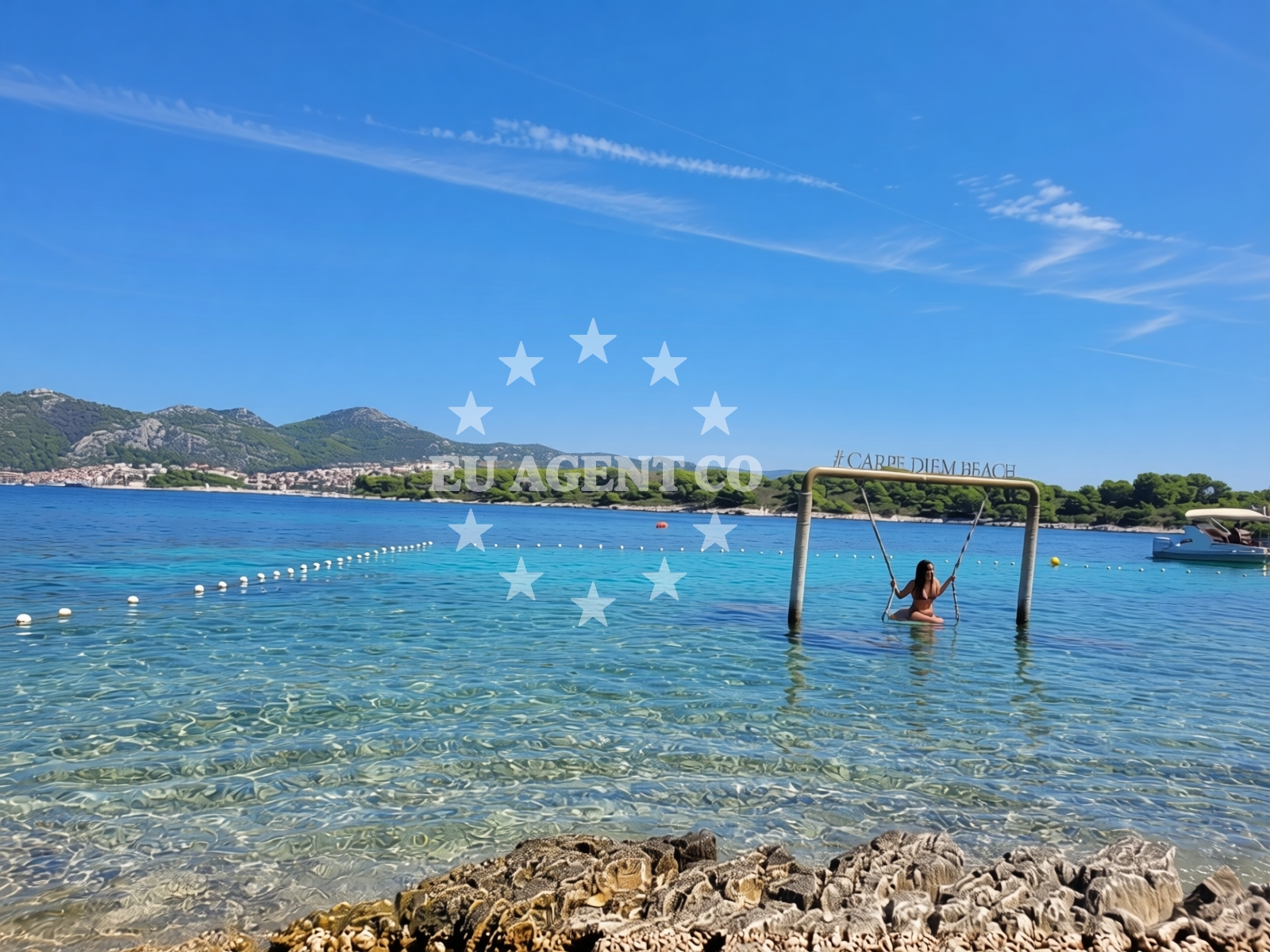 Sea and coastal view of Carpe Diem Beach in Petricevo setaliste 14, Hvar