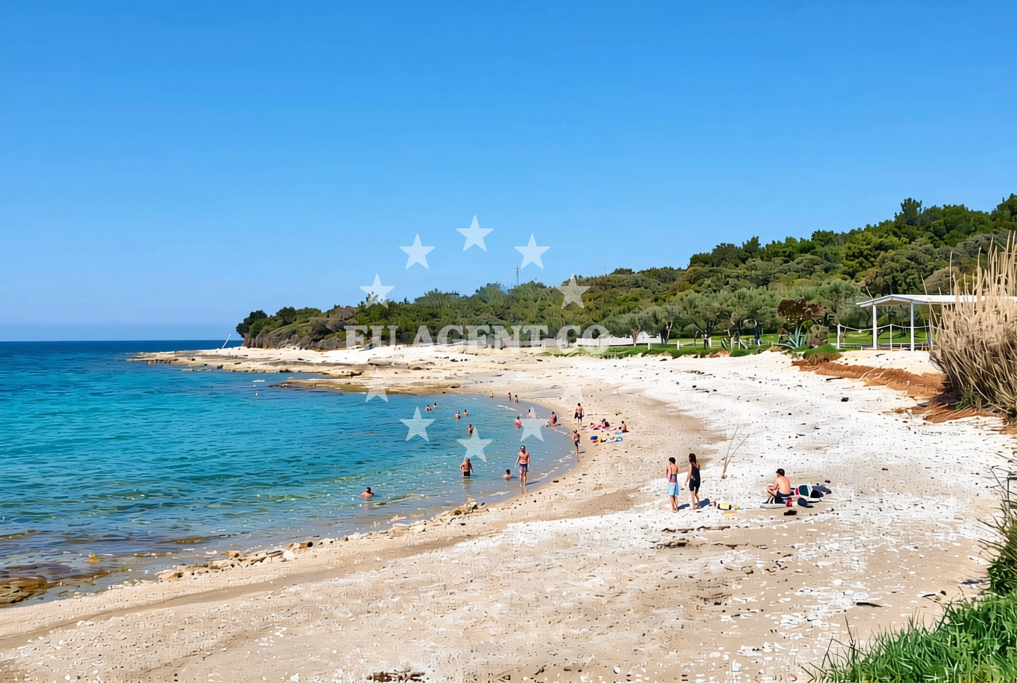 Additional view of Castelan beach in Monsena 1, Rovinj
