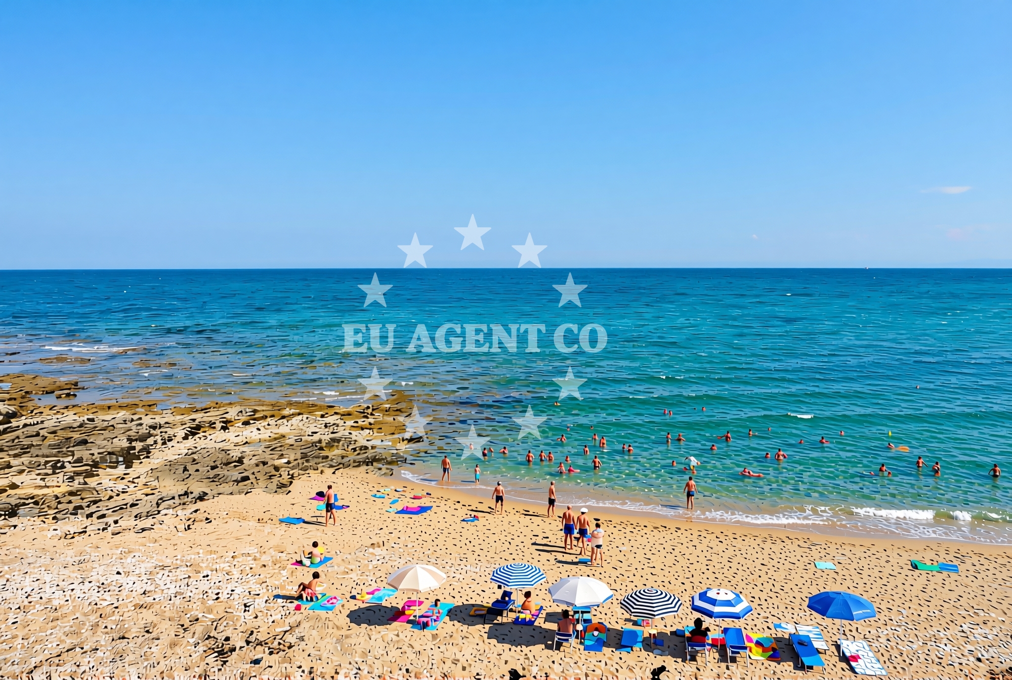 Additional view of Castelan beach in Monsena 1, Rovinj