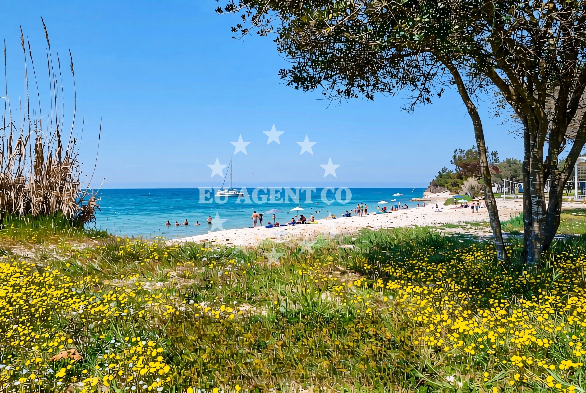 Additional view of Castelan beach in Monsena 1, Rovinj