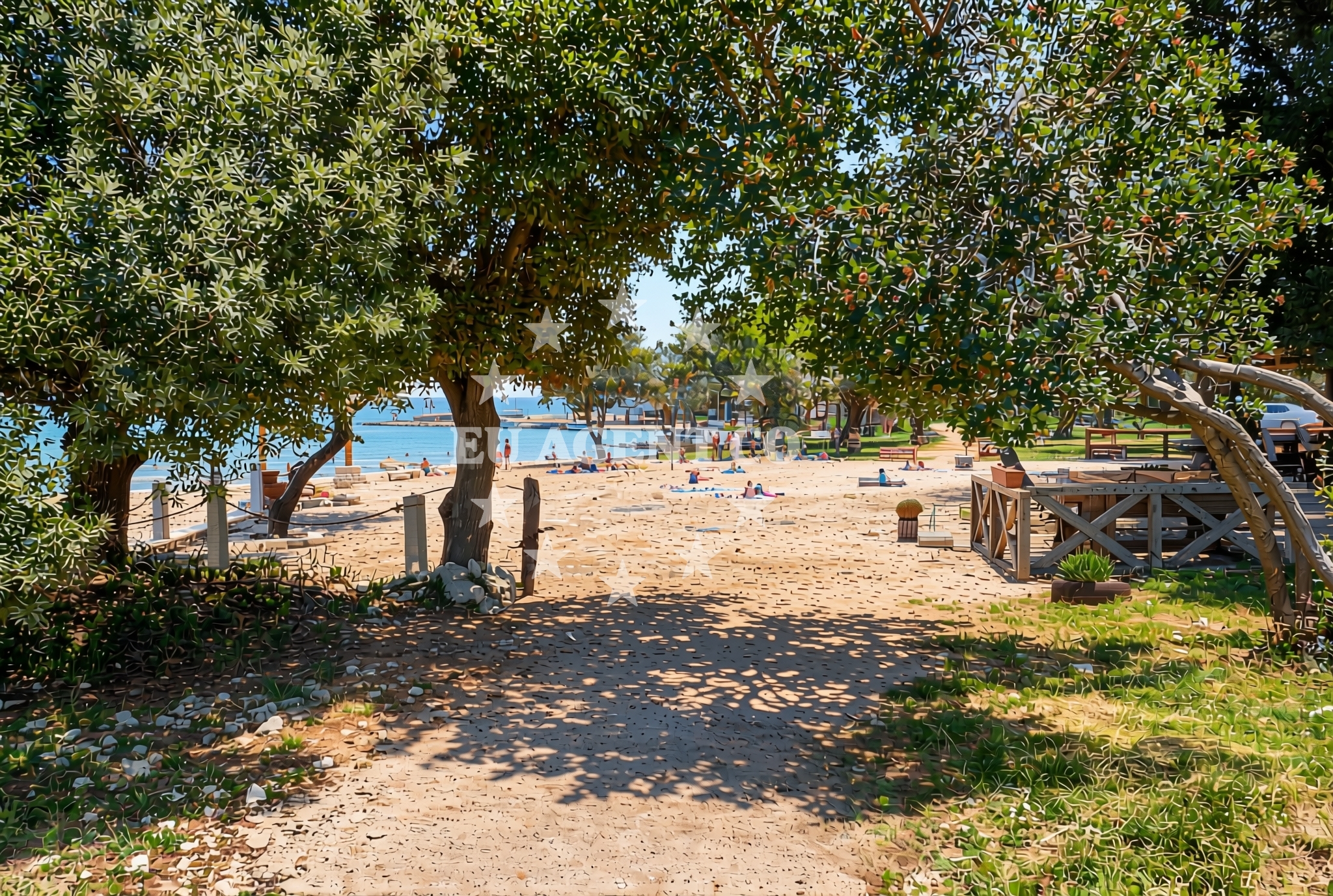 Additional view of Castelan beach in Monsena 1, Rovinj