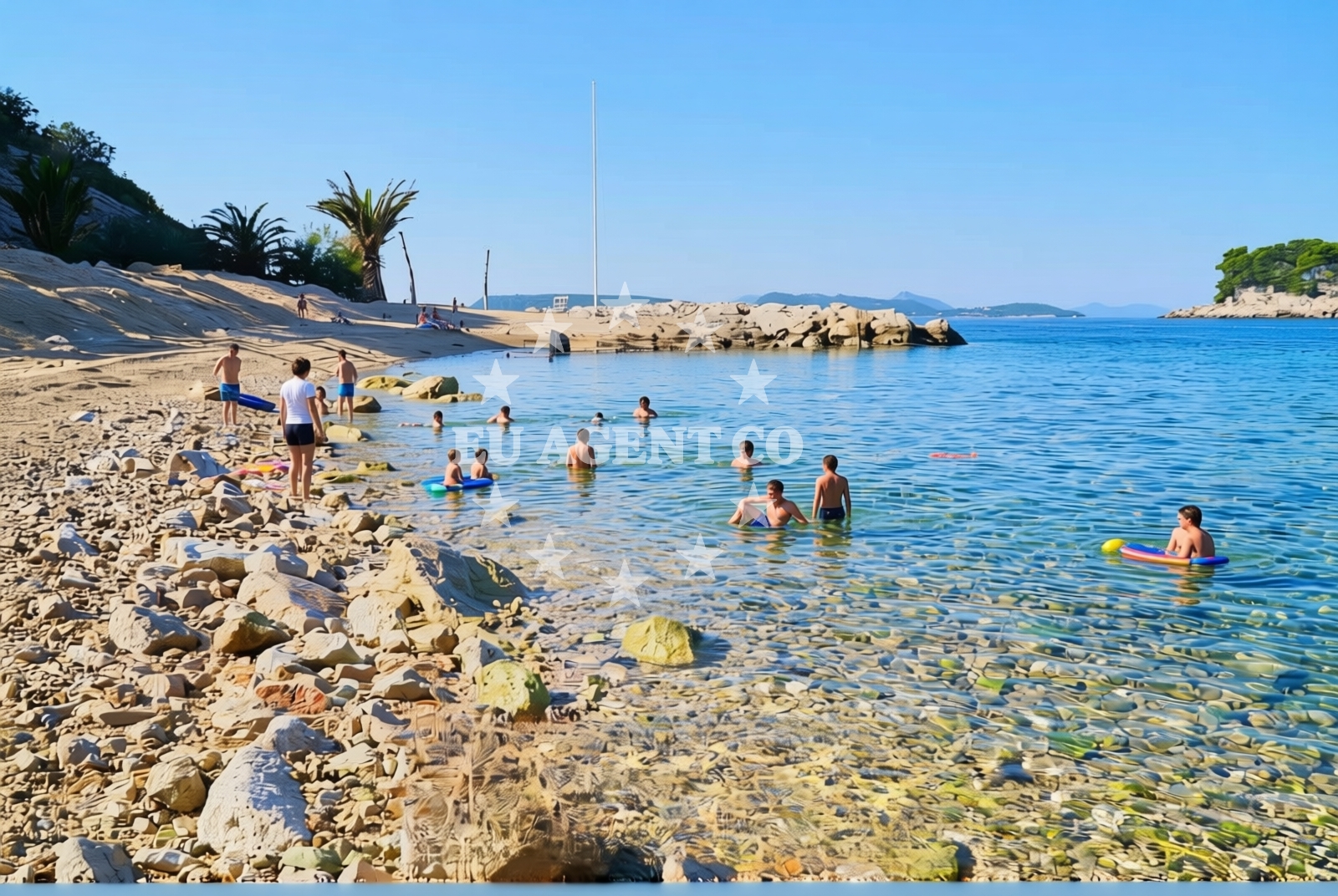 Additional view of Cava beach in Mali Stradun - Babin kuk, Dubrovnik