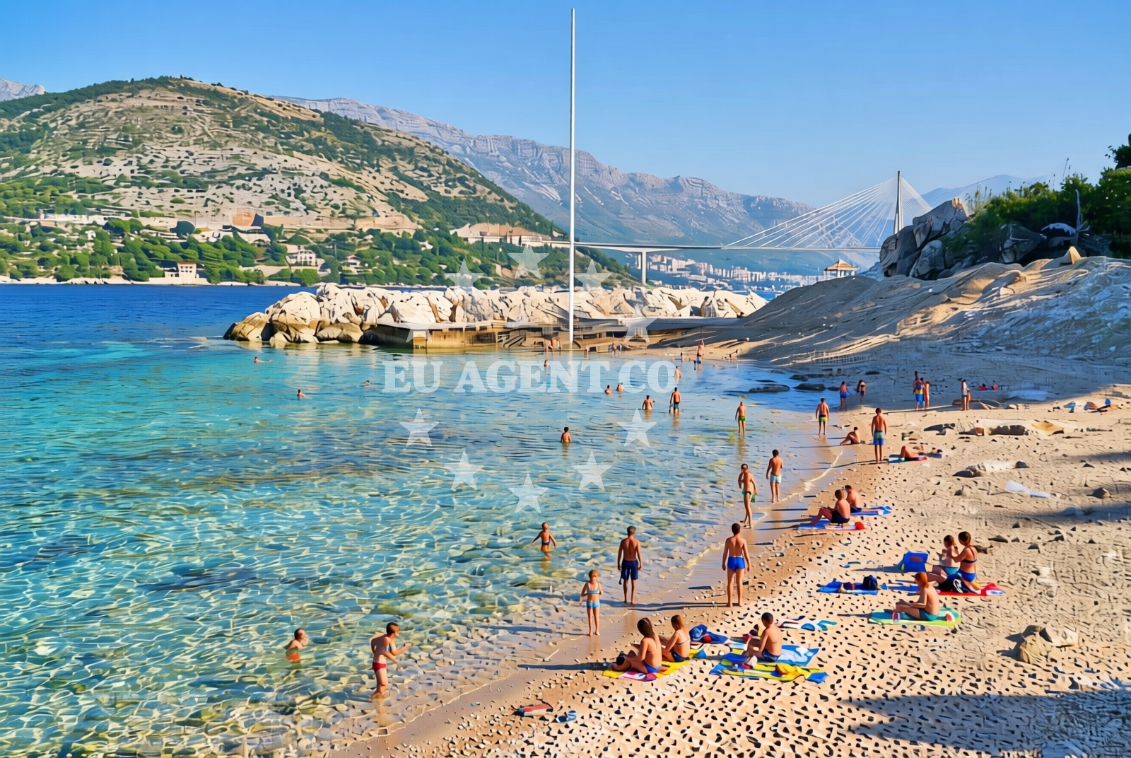 Additional view of Cava beach in Mali Stradun - Babin kuk, Dubrovnik