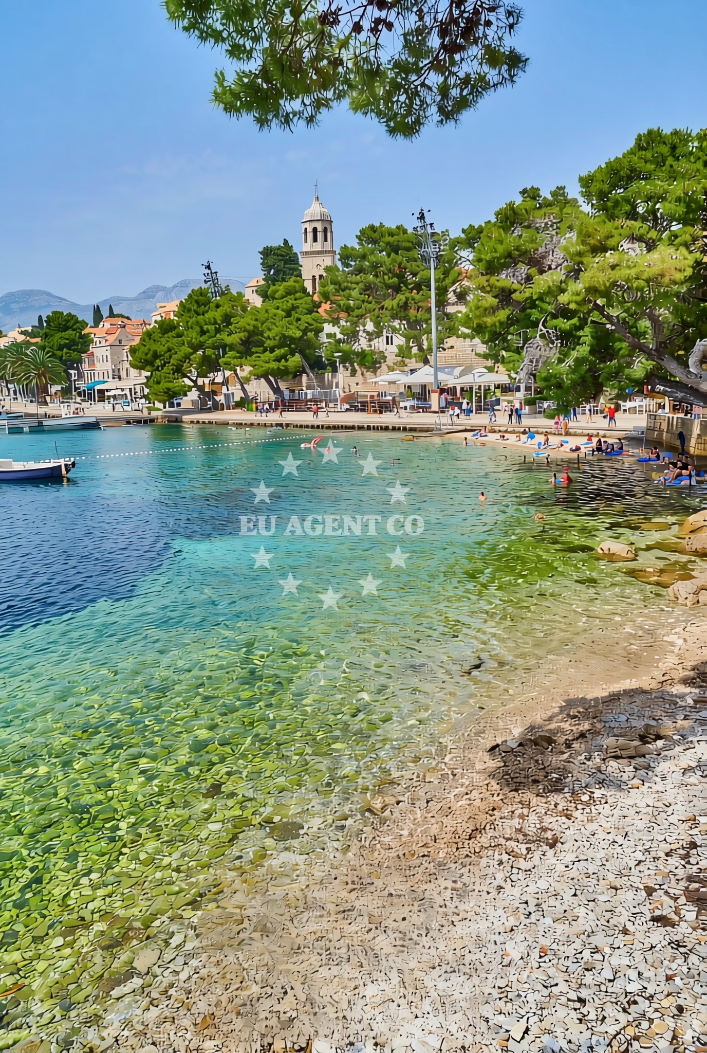 Shoreline and swimming area at Cavtat: beaches and coves (11) in Cavtat