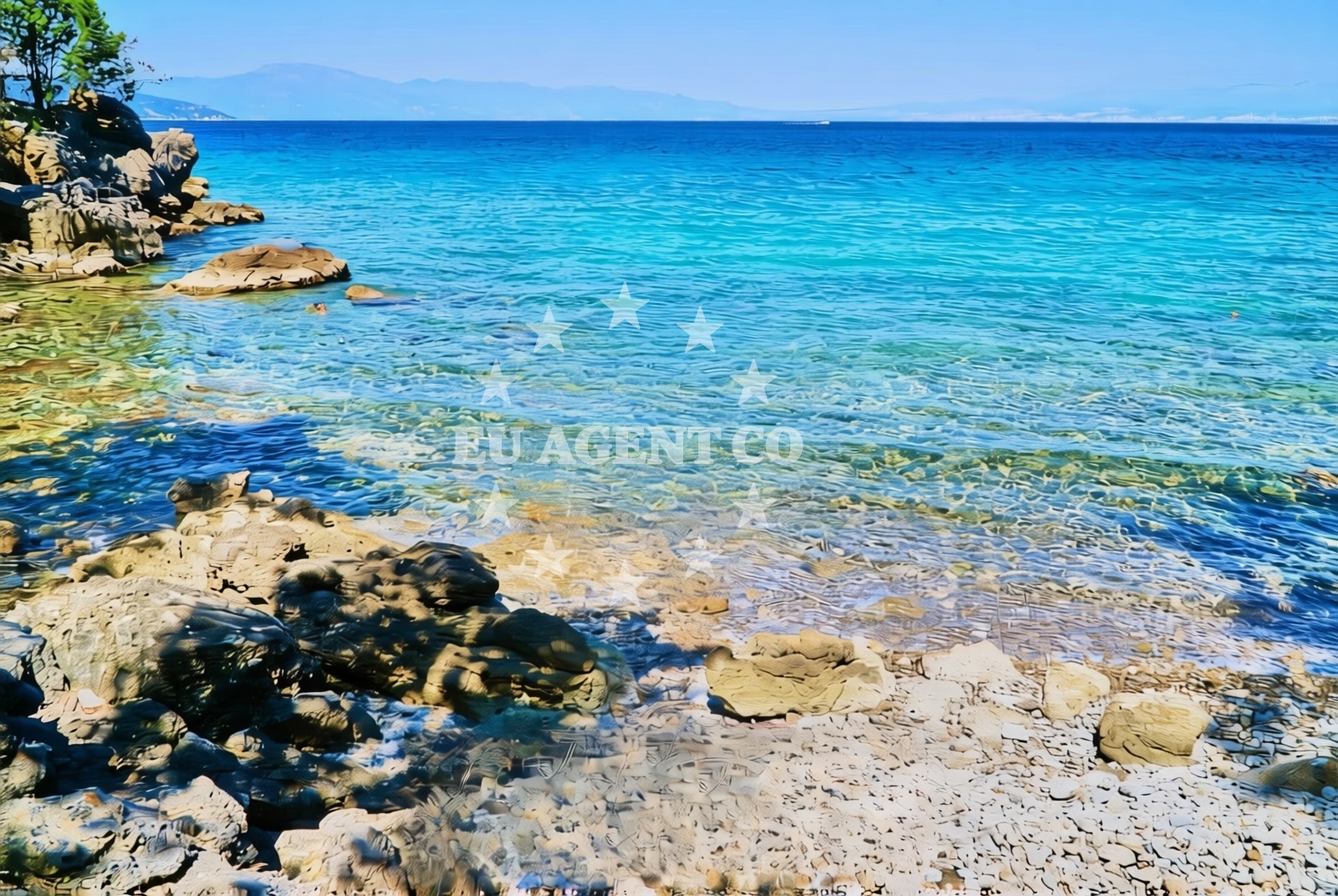 Overview of Celebanovo istok, Milohnići (Krk) Beach in Celebanovo istok