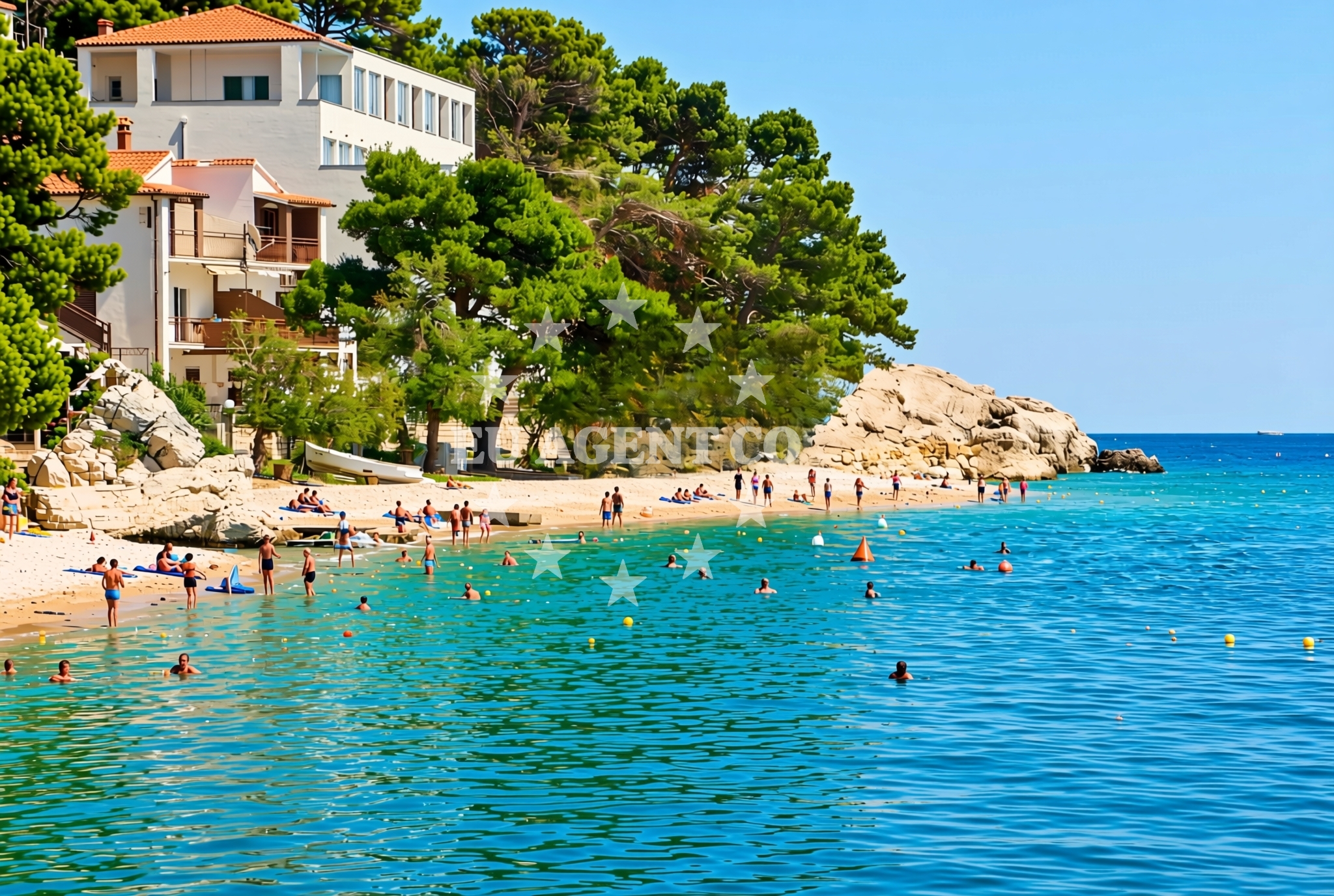 Shoreline and swimming area at Čelina: beaches and coves (2) in Čelina
