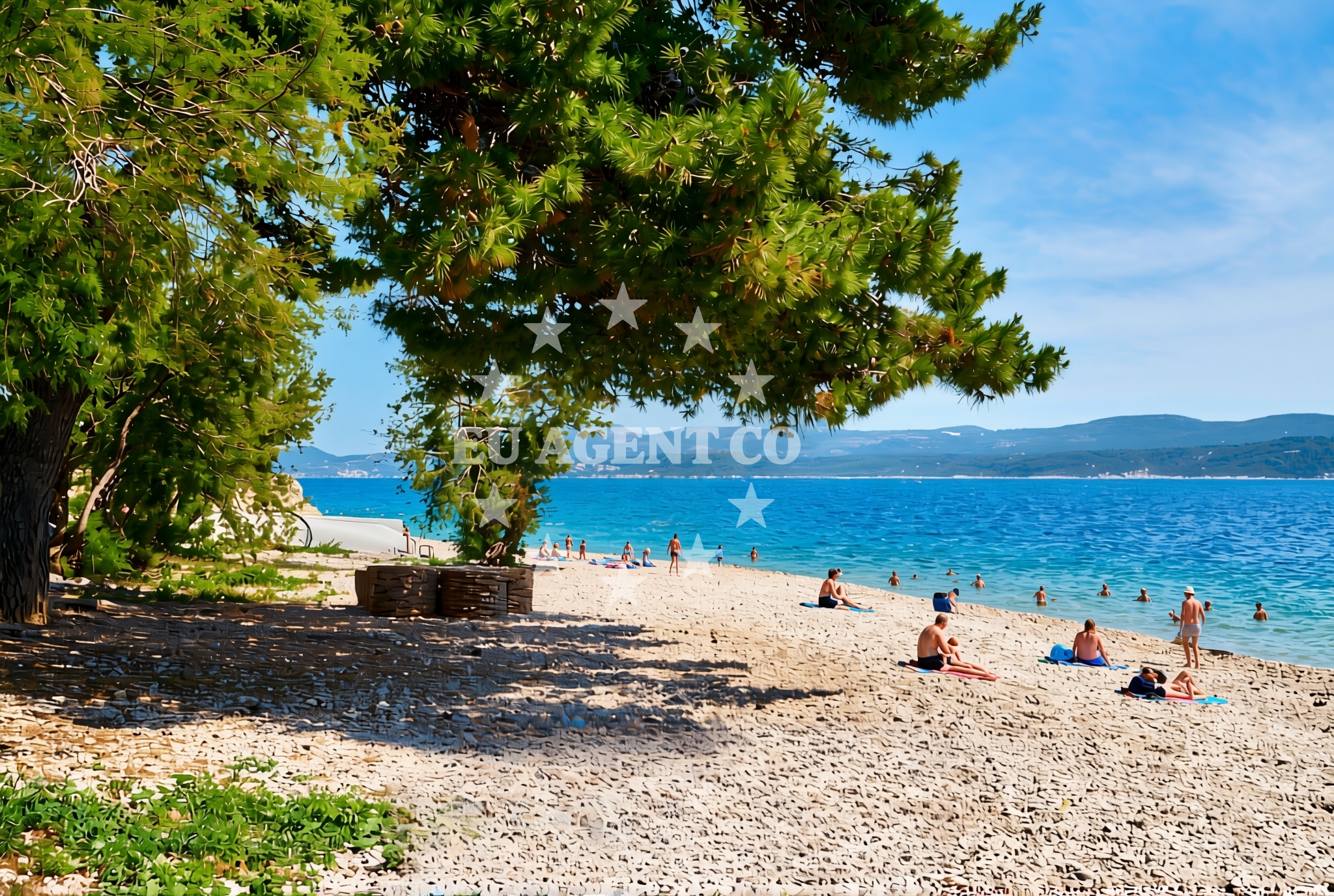 Sea and coastal view of Čelina: beaches and coves (2) in Čelina