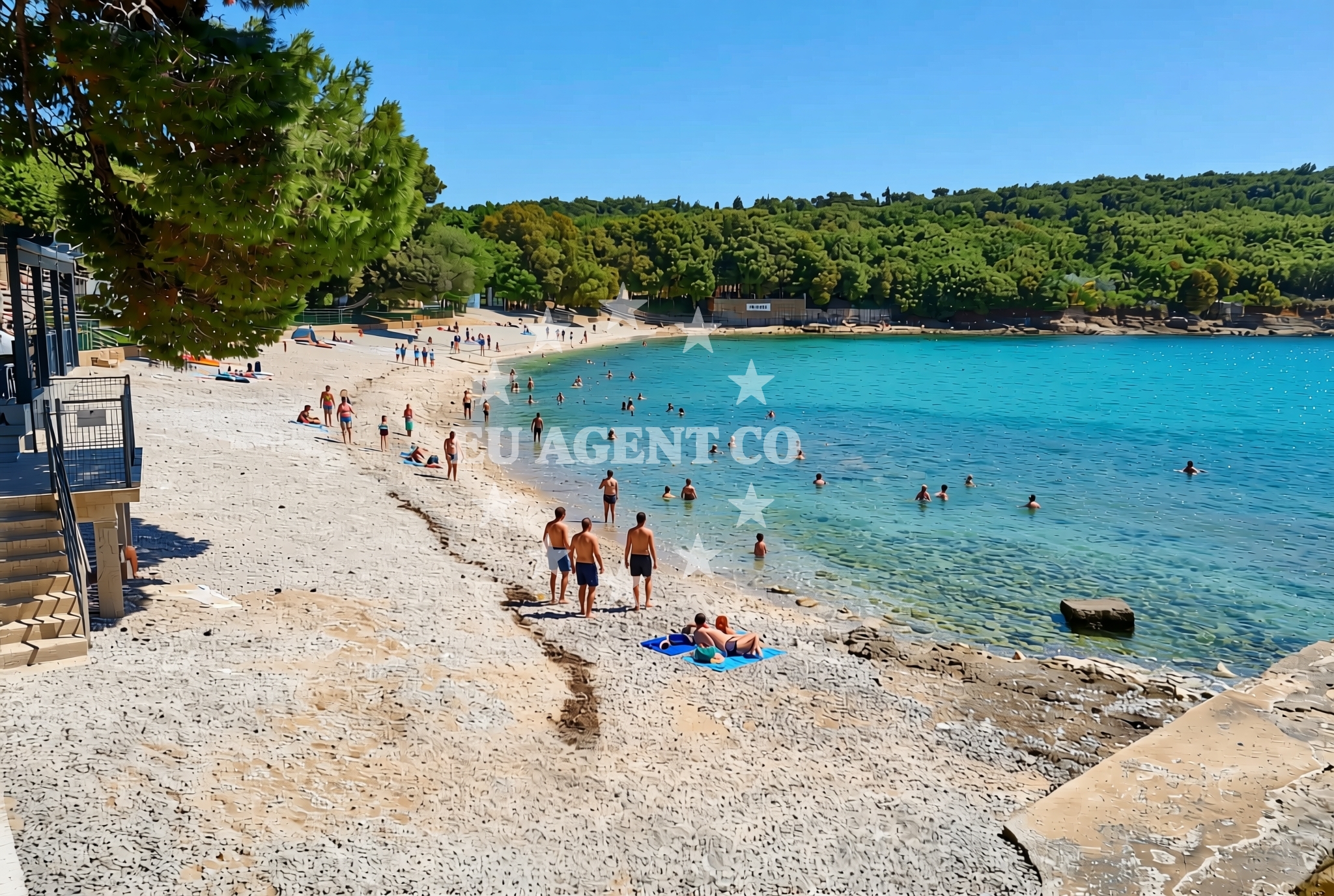 Additional view of Centinera beach in Indije 66, BANJOLE, Pula