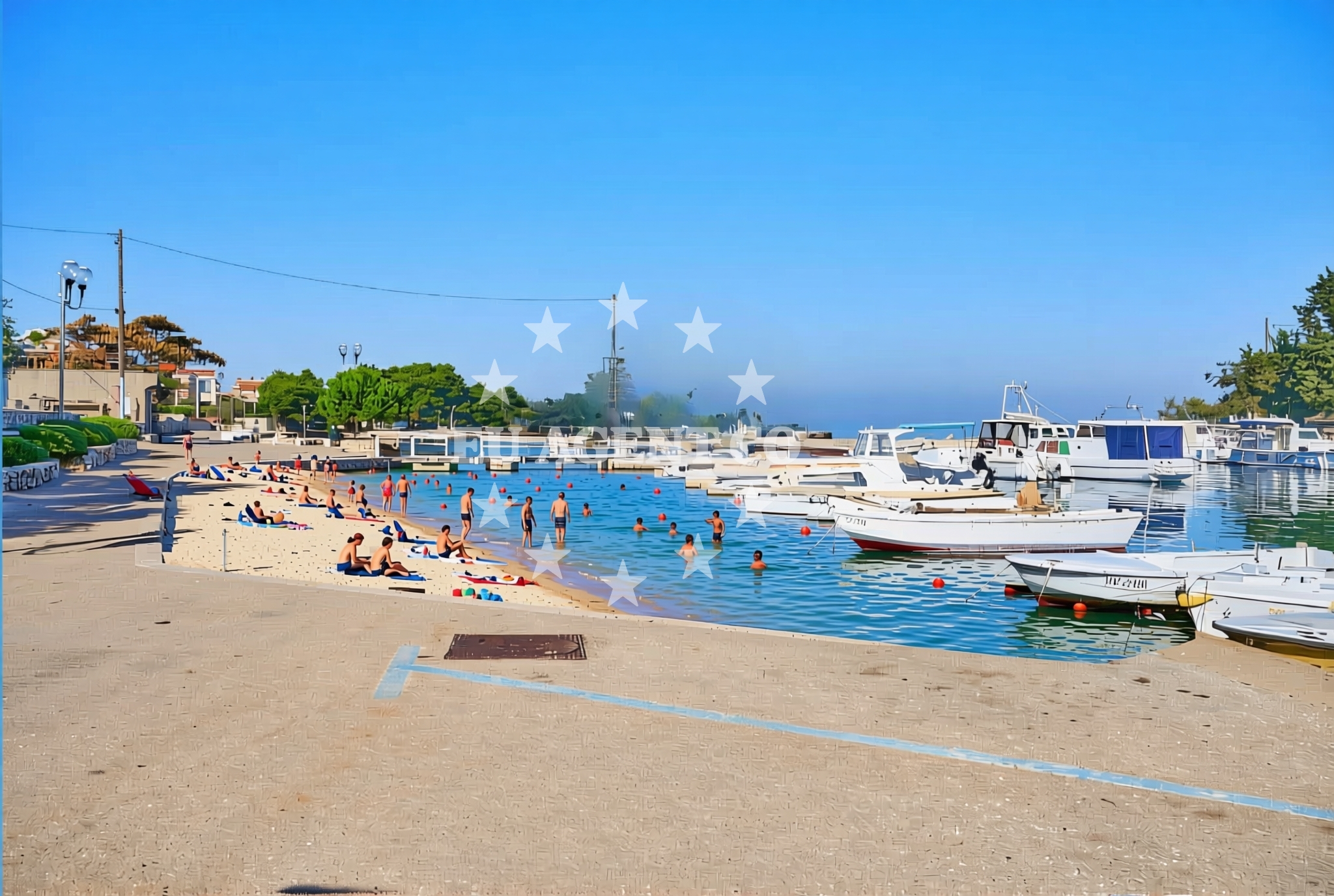 Additional view of Čeprljanda jug, Ugljan (Ugljan) Beach in Čeprljanda jug