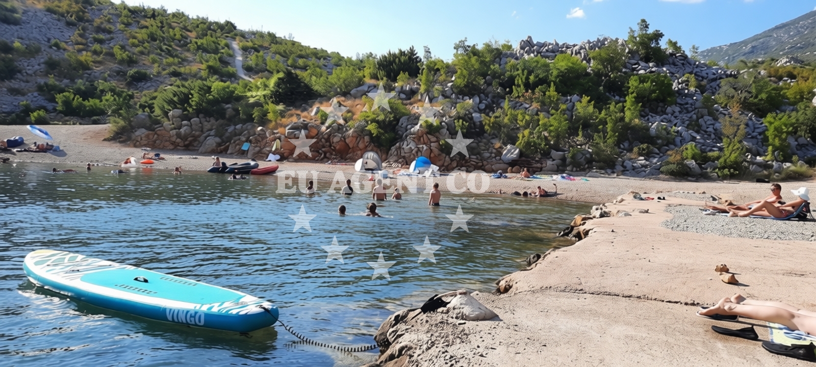 Additional view of Cesarica beach in Cesarica, Cesarica