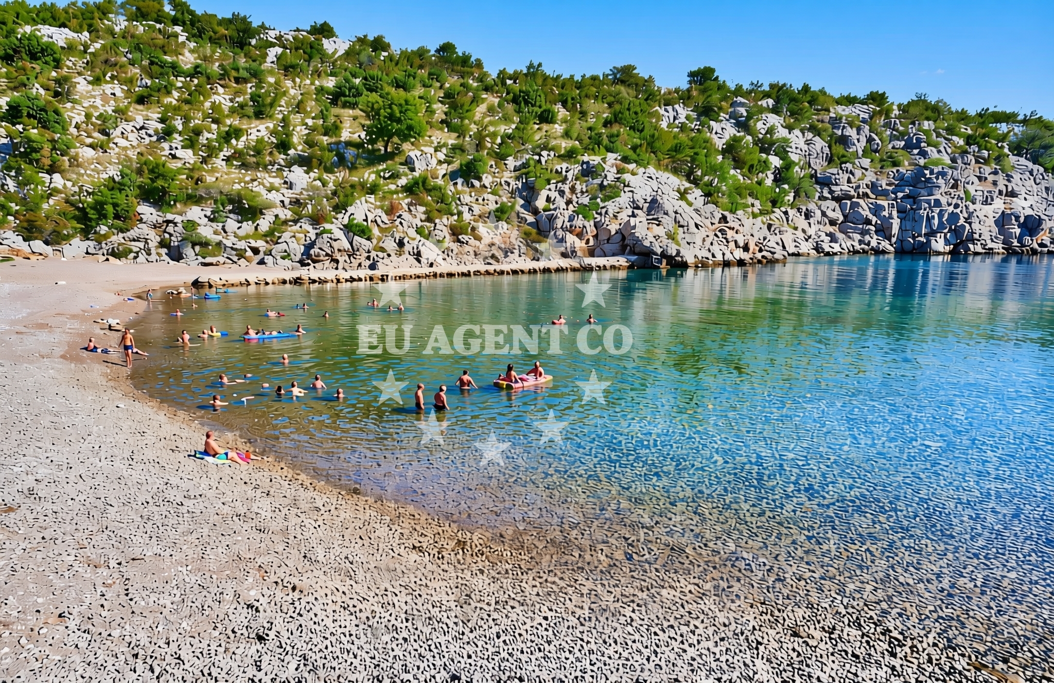 Additional view of Cesarica beach in Cesarica, Cesarica