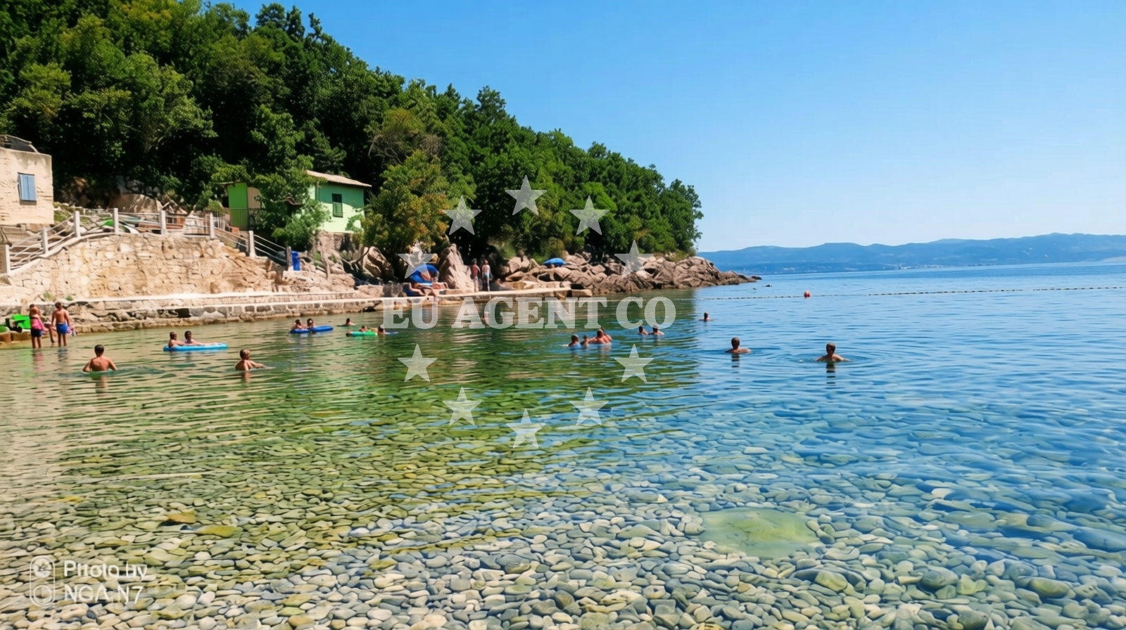 Additional view of Cesarova beach in Kali 41, Medveja