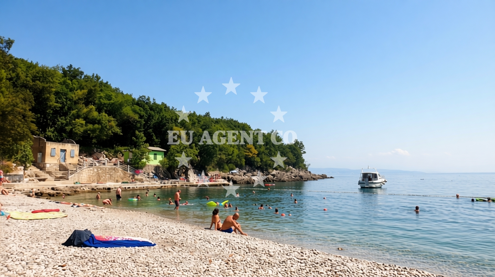 Additional view of Cesarova beach in Kali 41, Medveja