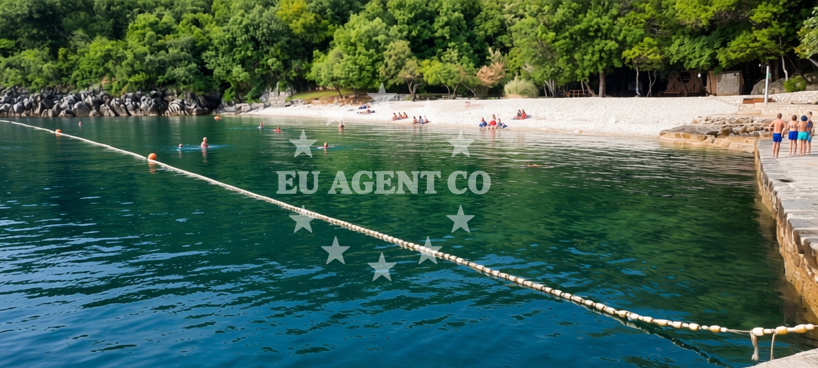 Additional view of Cesarova beach in Kali 41, Medveja
