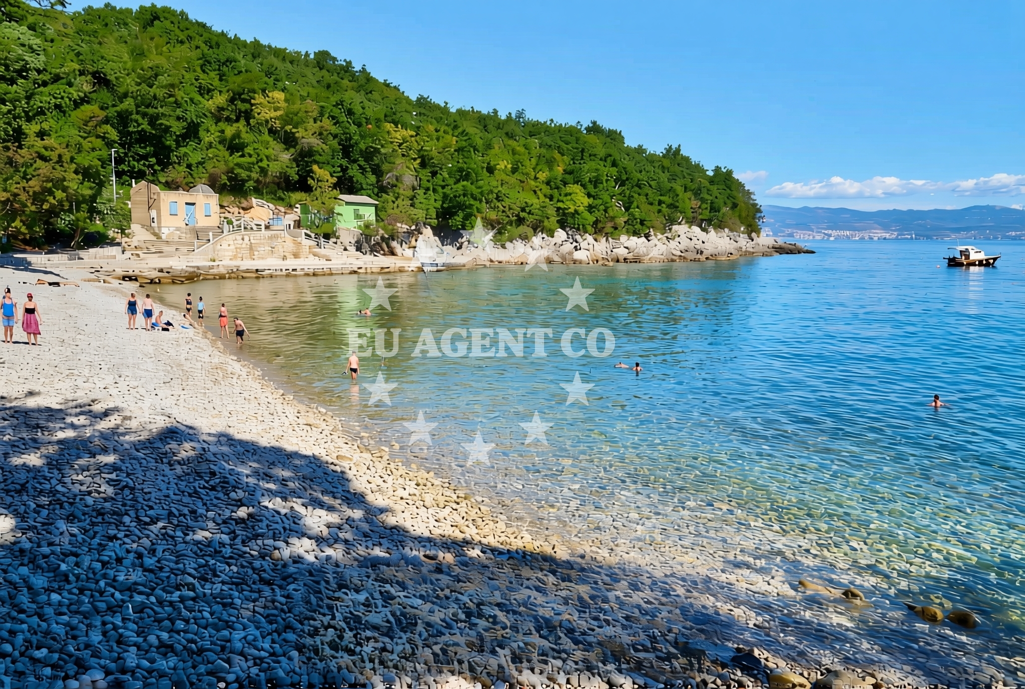 Additional view of Cesarova beach in Kali 41, Medveja