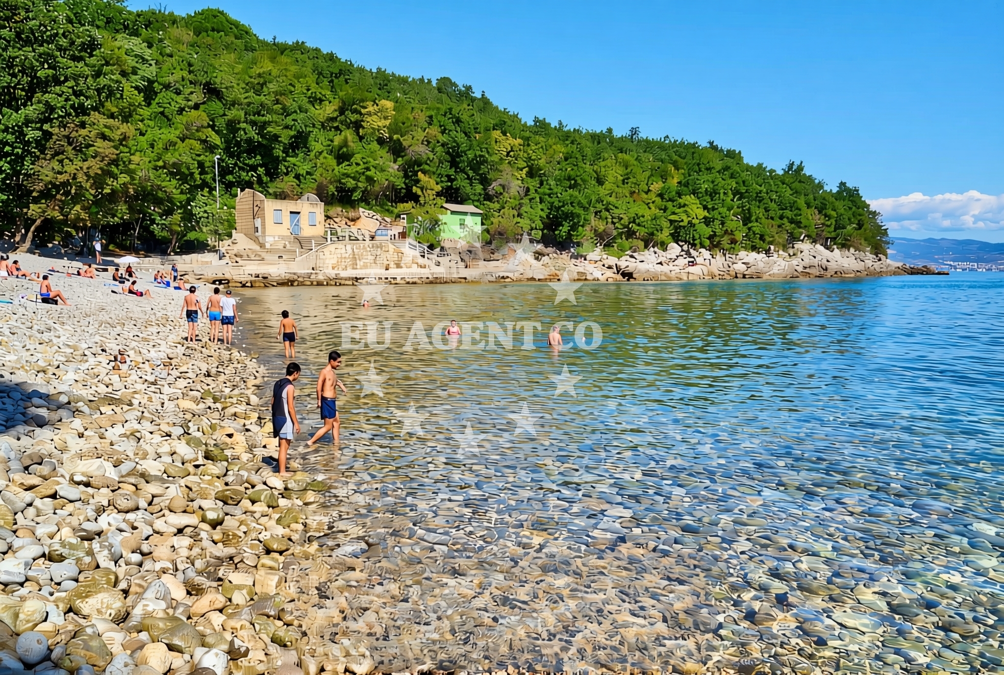 Additional view of Cesarova beach in Kali 41, Medveja