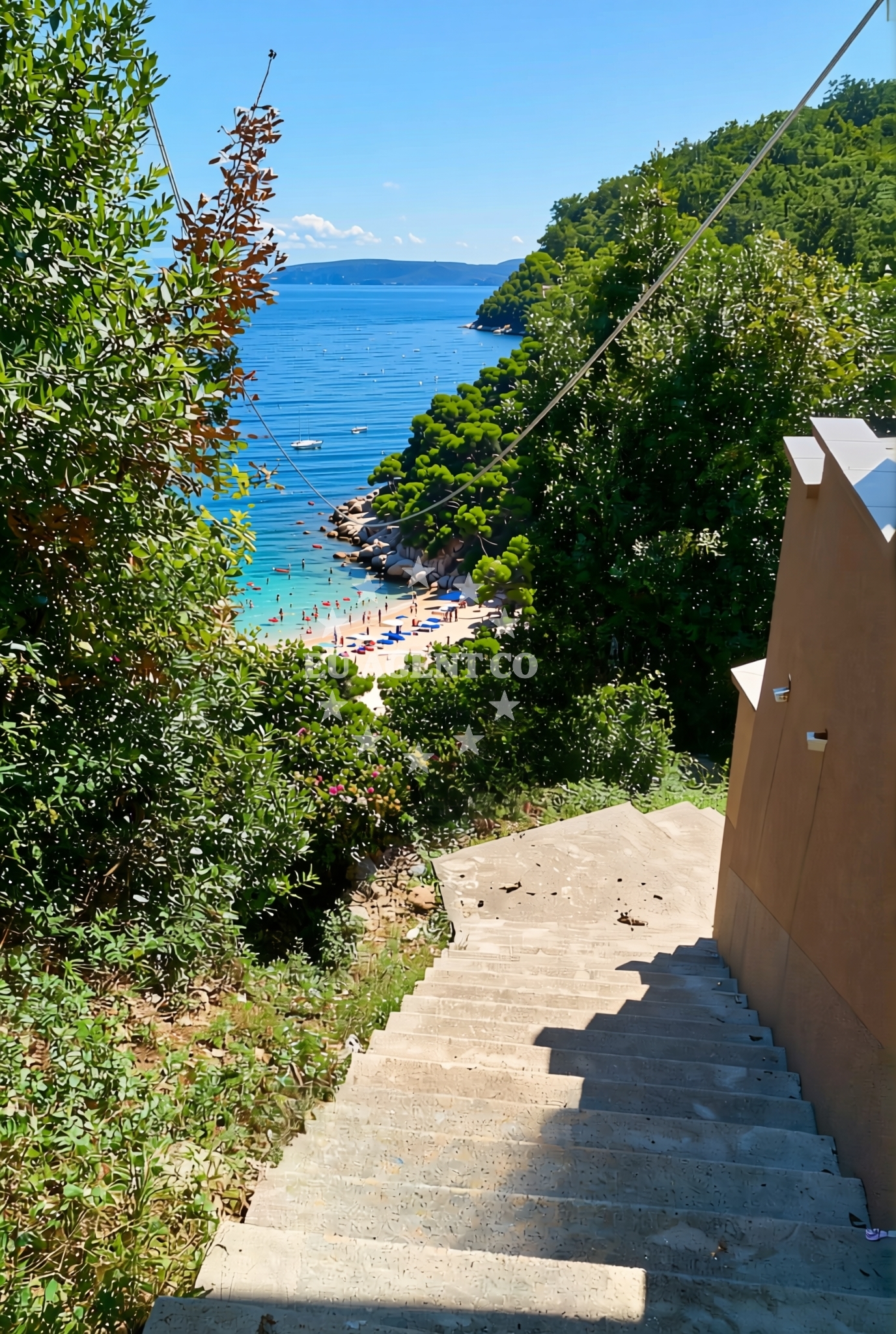 Additional view of Cesarova beach in Kali 41, Medveja
