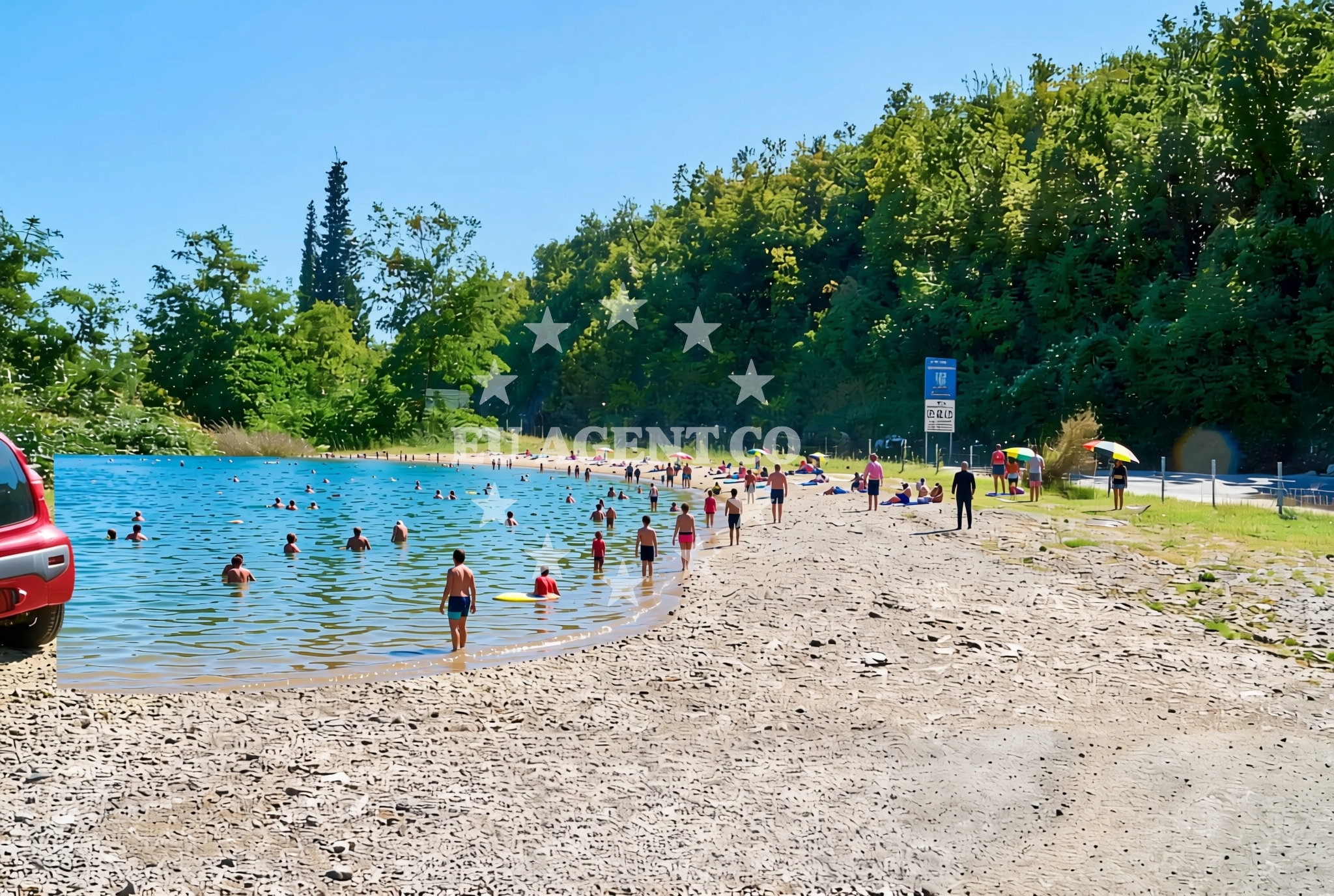 Additional view of Cesarova beach in Kali 41, Medveja