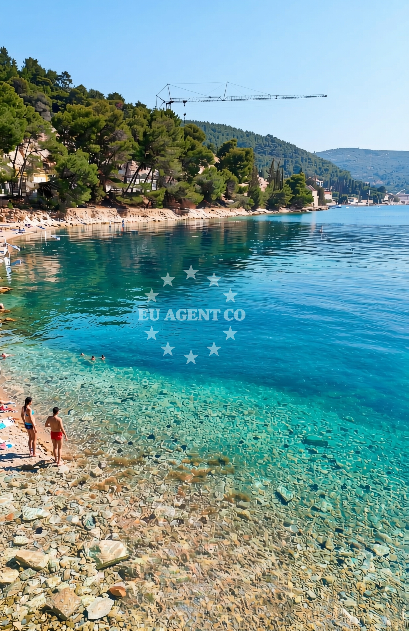 Beach facilities and surroundings at Češka vila, Vis (Vis) Beach in Češka vila