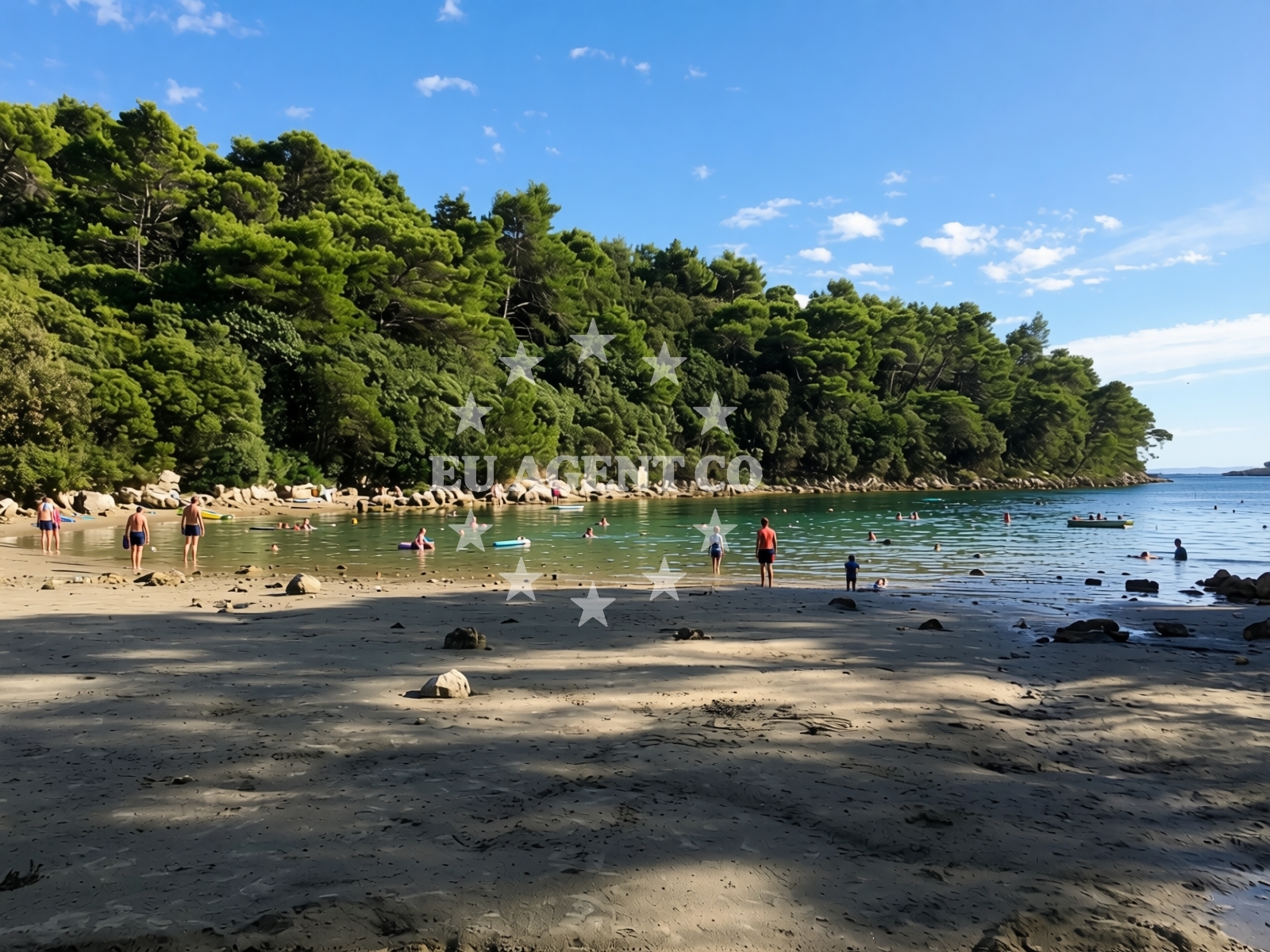 Sea and coastal view of Chifnata Bay in Kampor 99, Rab