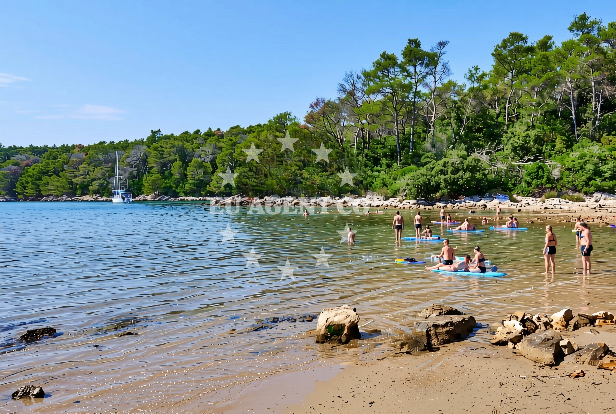 Additional view of Chifnata Bay in Kampor 99, Rab
