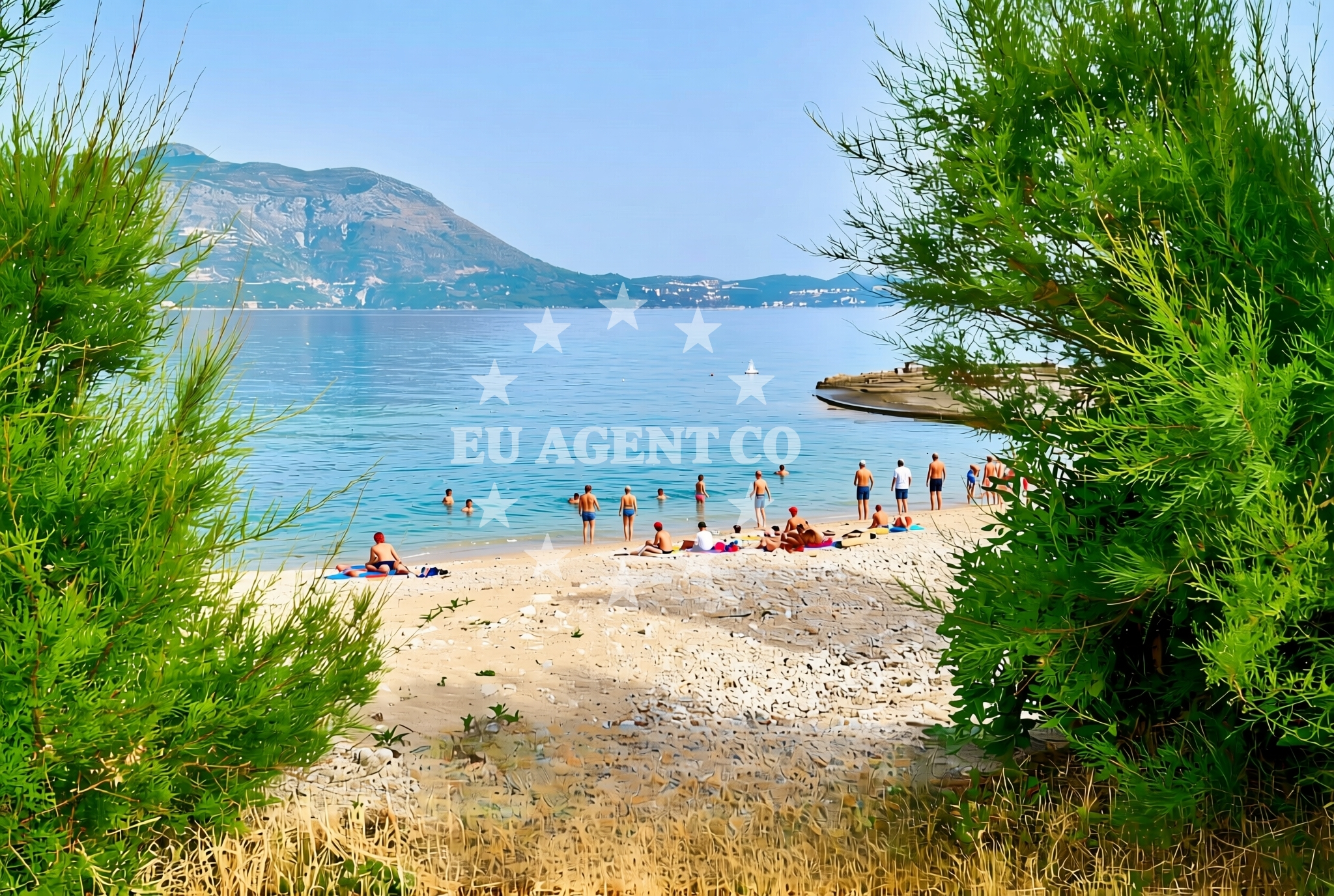 Sea and coastal view of Čibača: beaches and coves in Čibača