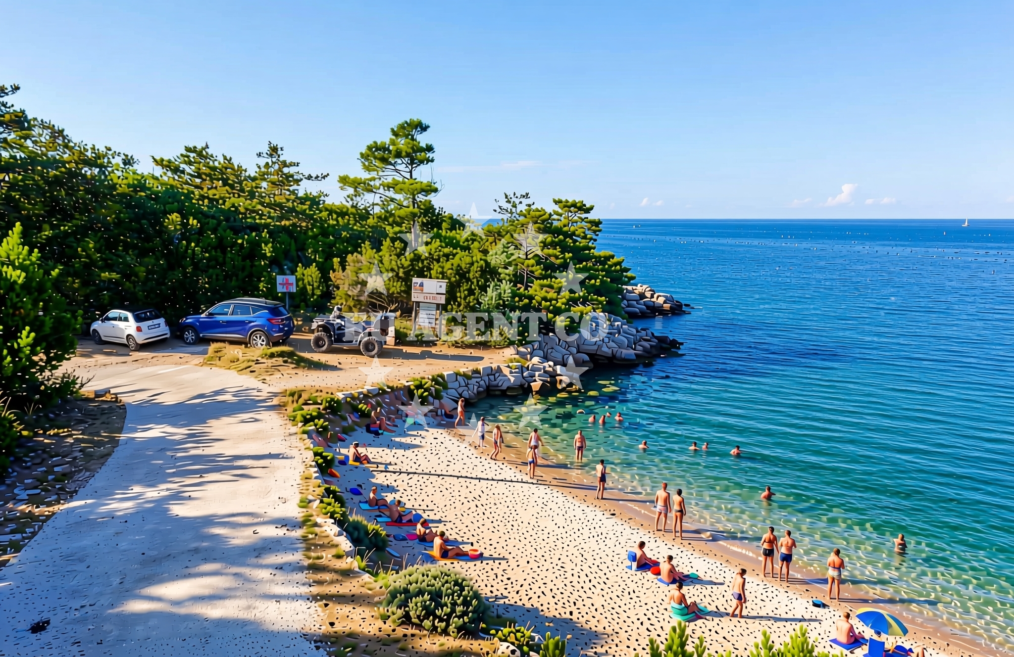 Additional view of Ciganka beach in Lopar 30 A, Lopar